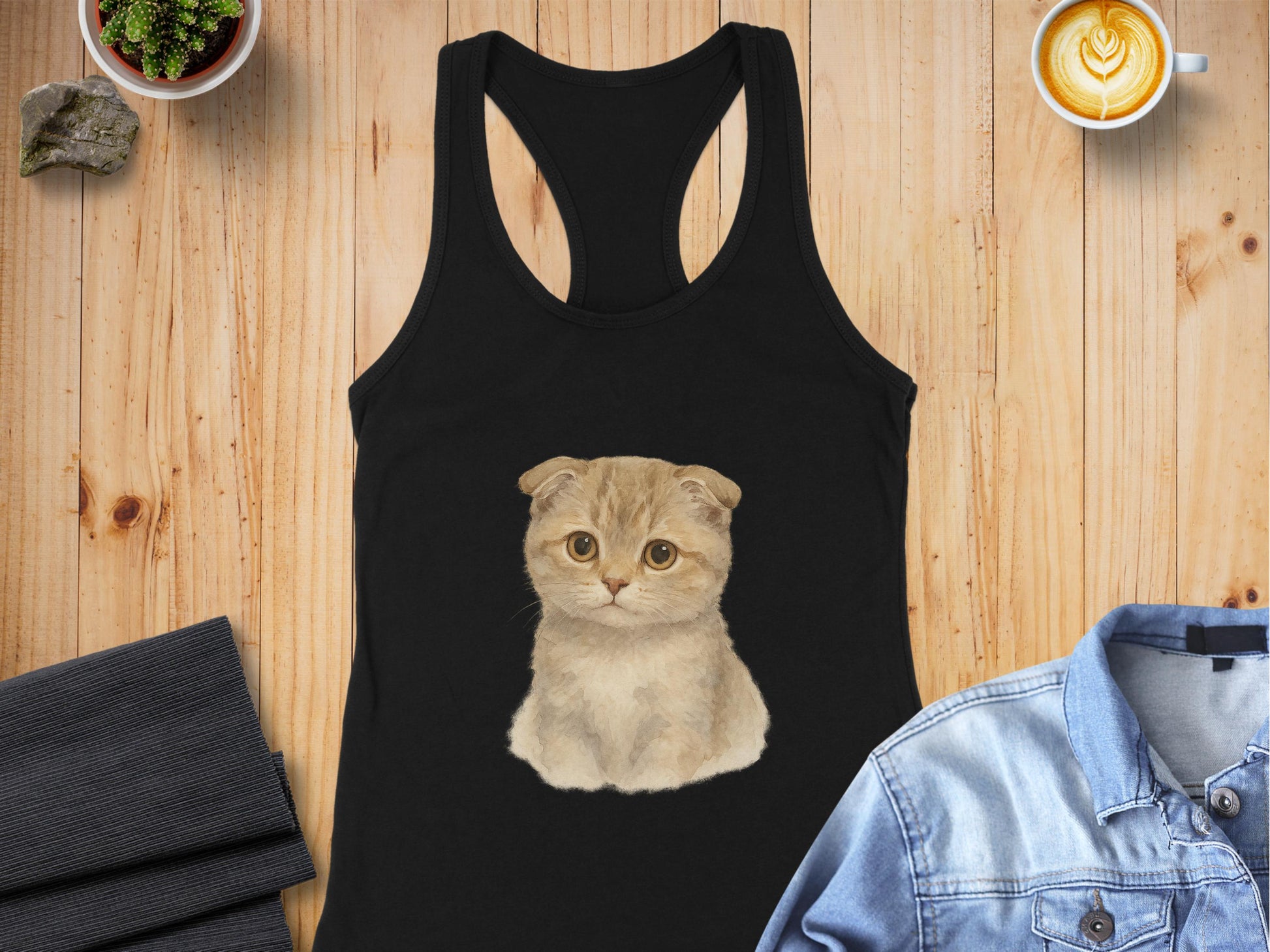 Scottish Fold Cat Tank Top for Cat Lovers product
