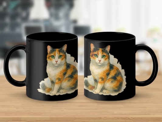 Beautiful Calico Cat Design Mug for Cat Lovers product type