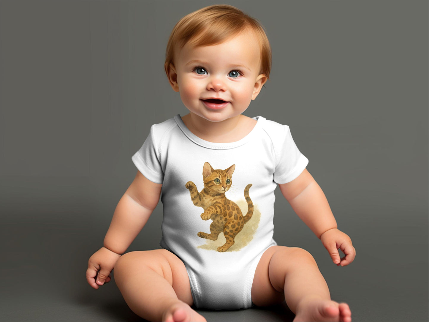 Cute Baby Outfit with Adorable Kitten Design product type