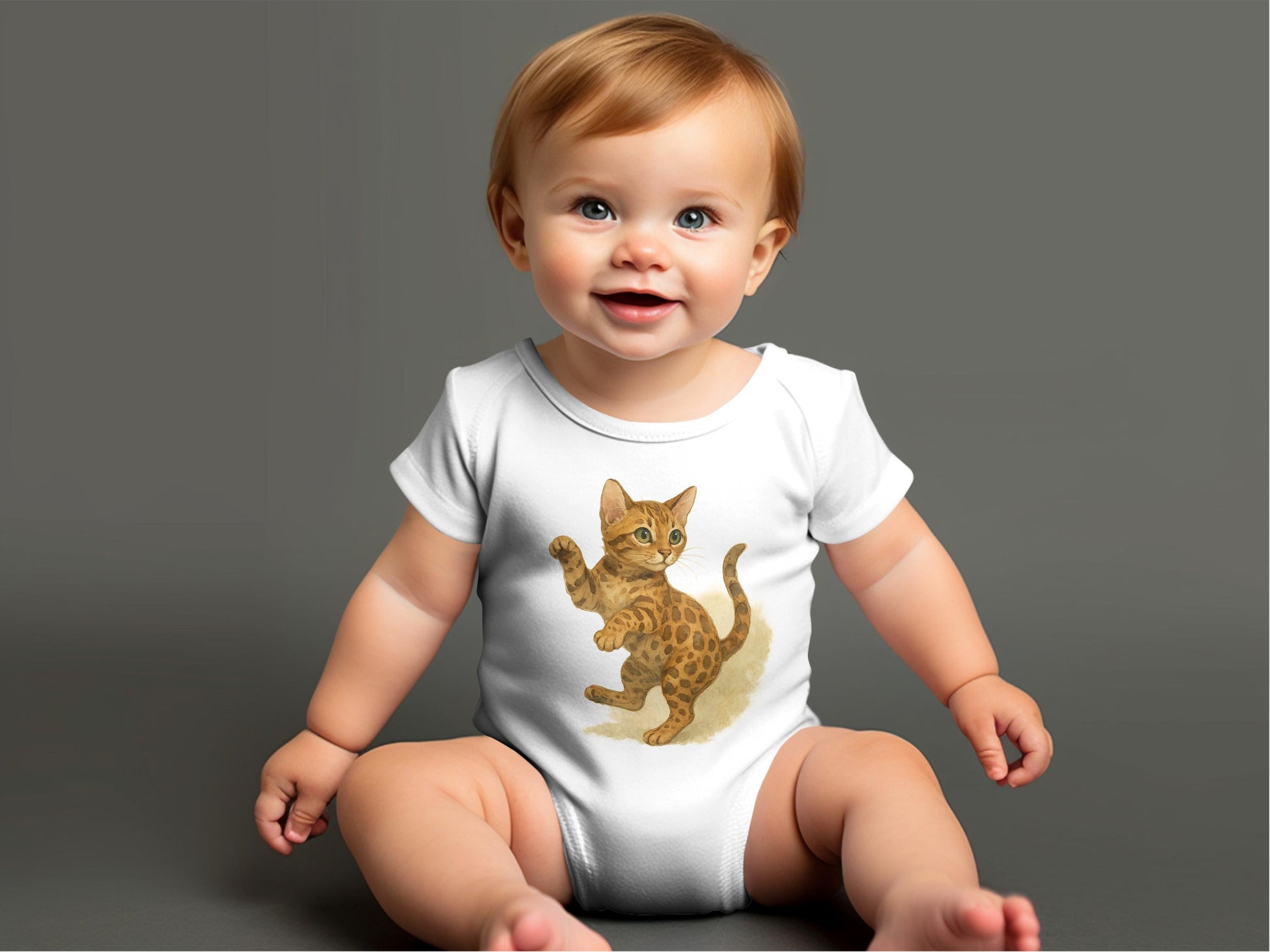 Cute Baby Outfit with Adorable Kitten Design product type