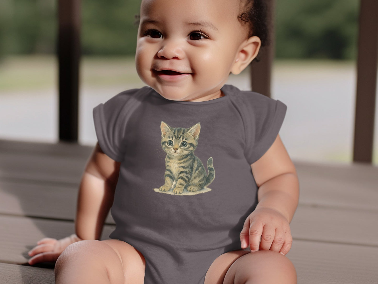 Adorable Kitten Graphic Design Baby Onesie product