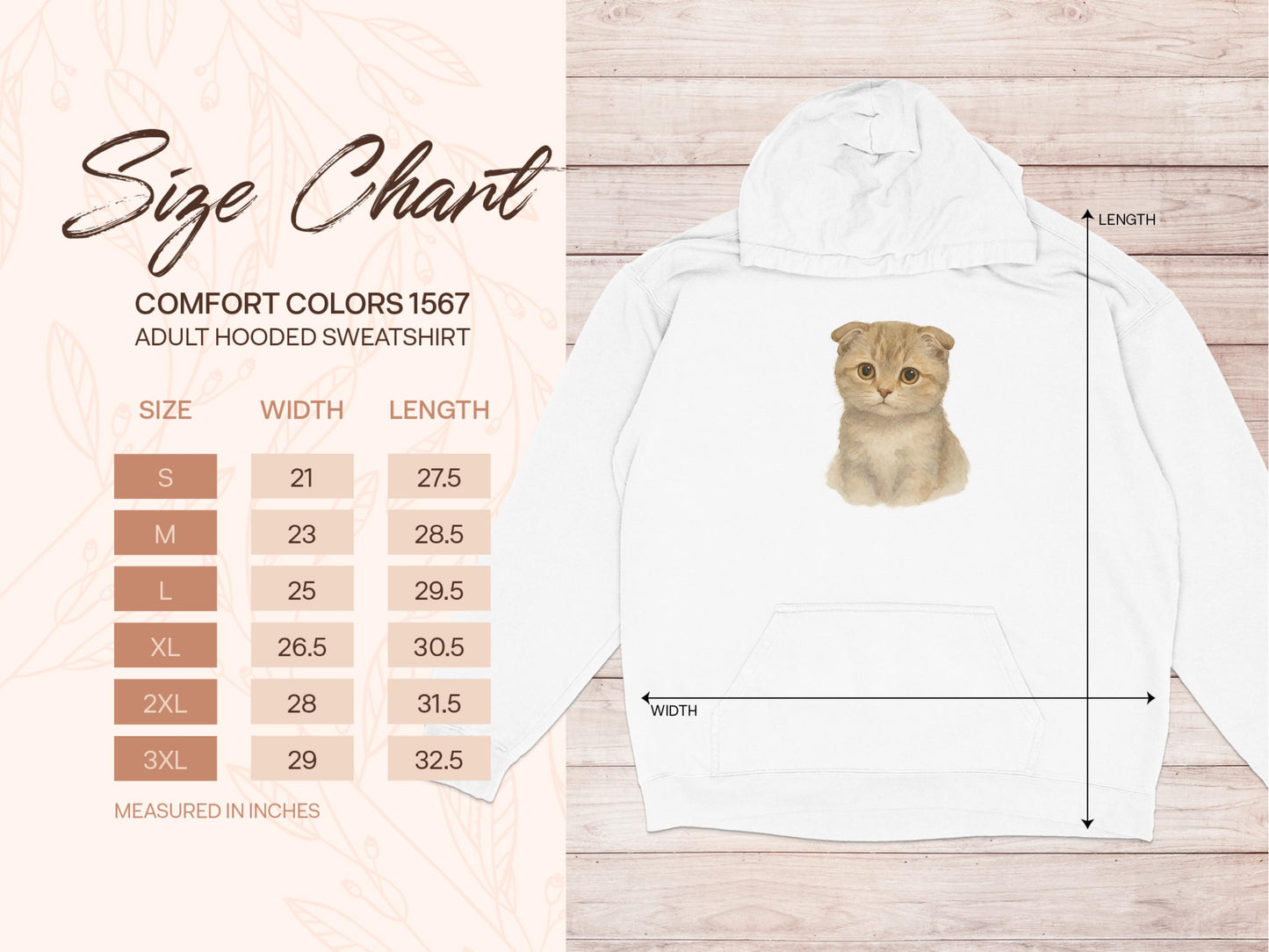 Cute Cat Comfort Colors Adult Hooded Sweatshirt product