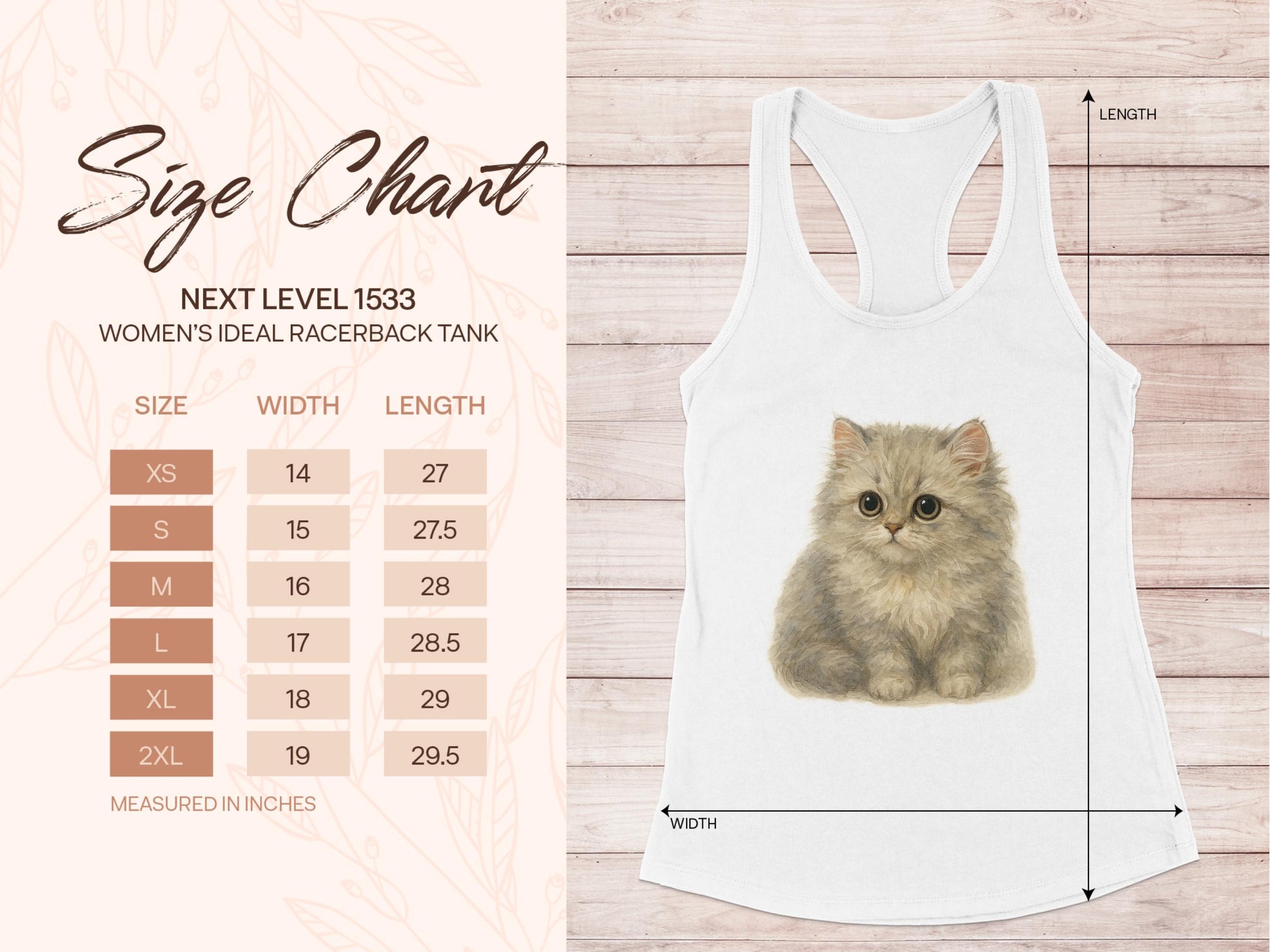 Cute Kitten Graphic Women's Ideal Racerback Tank product type