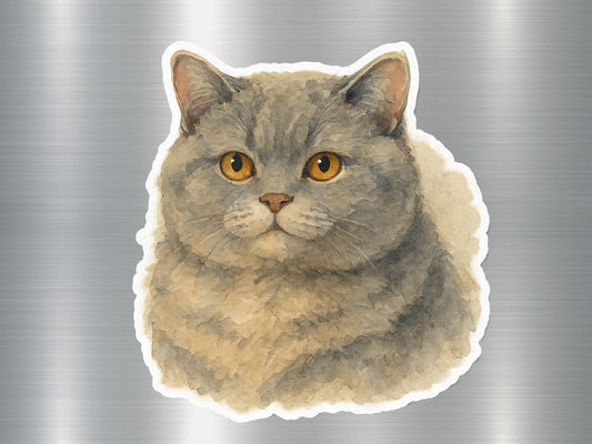 Cute Fluffy Cat Sticker Adorable Feline Sticker product