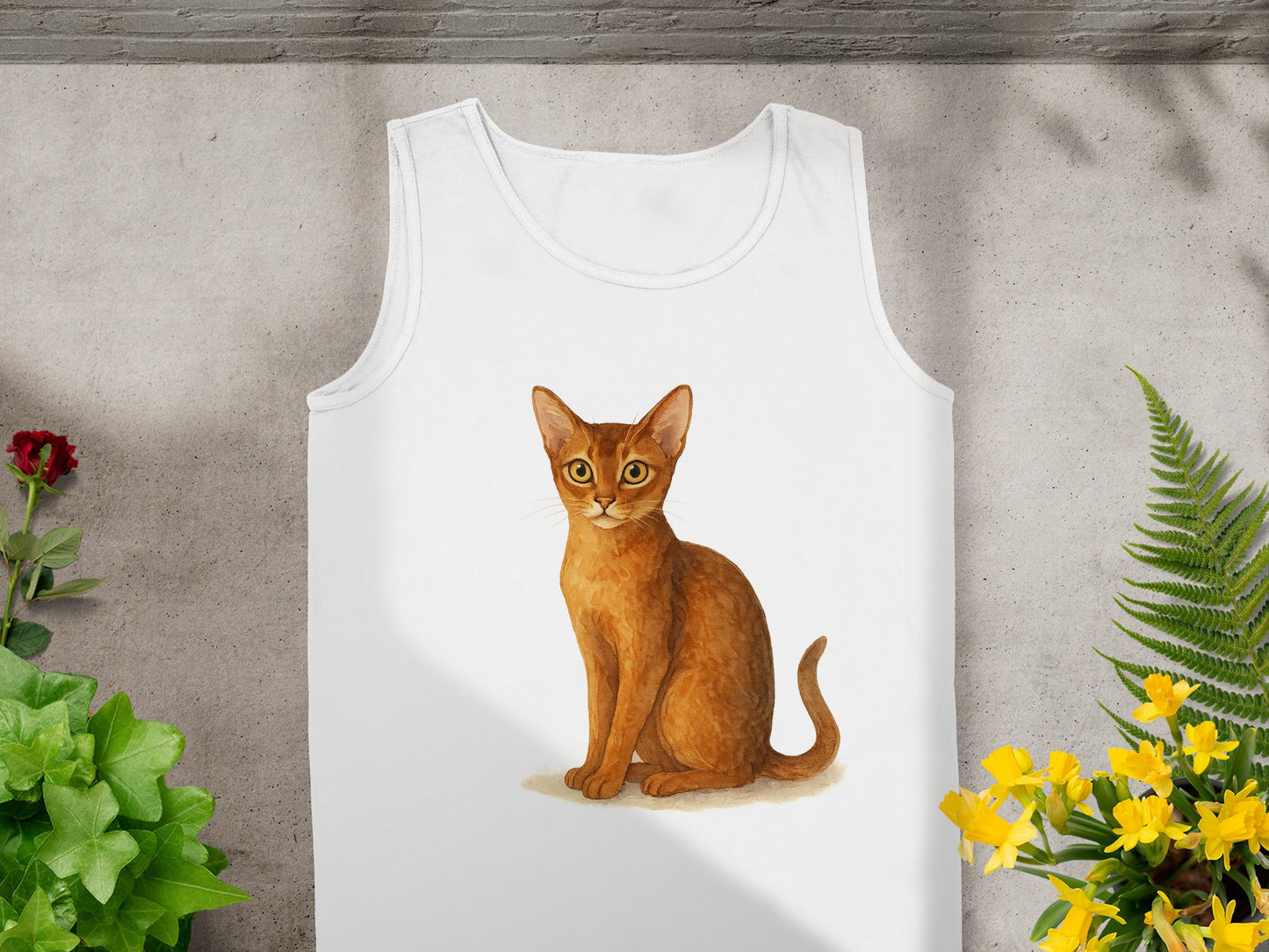 Cute Cat Print Tank Top Sleeveless Summer product type