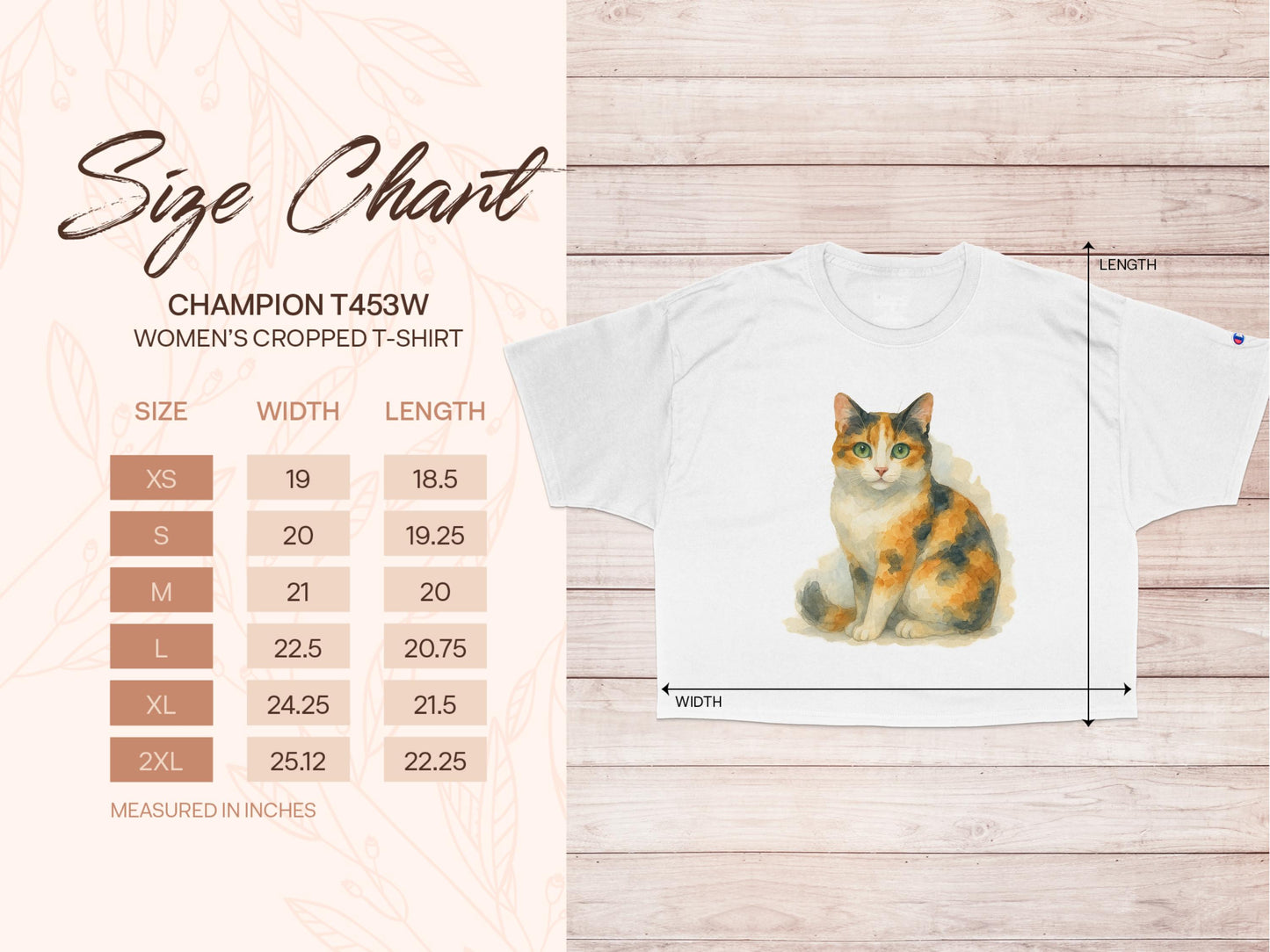 Women's Cropped T-Shirt with Cat Design product type