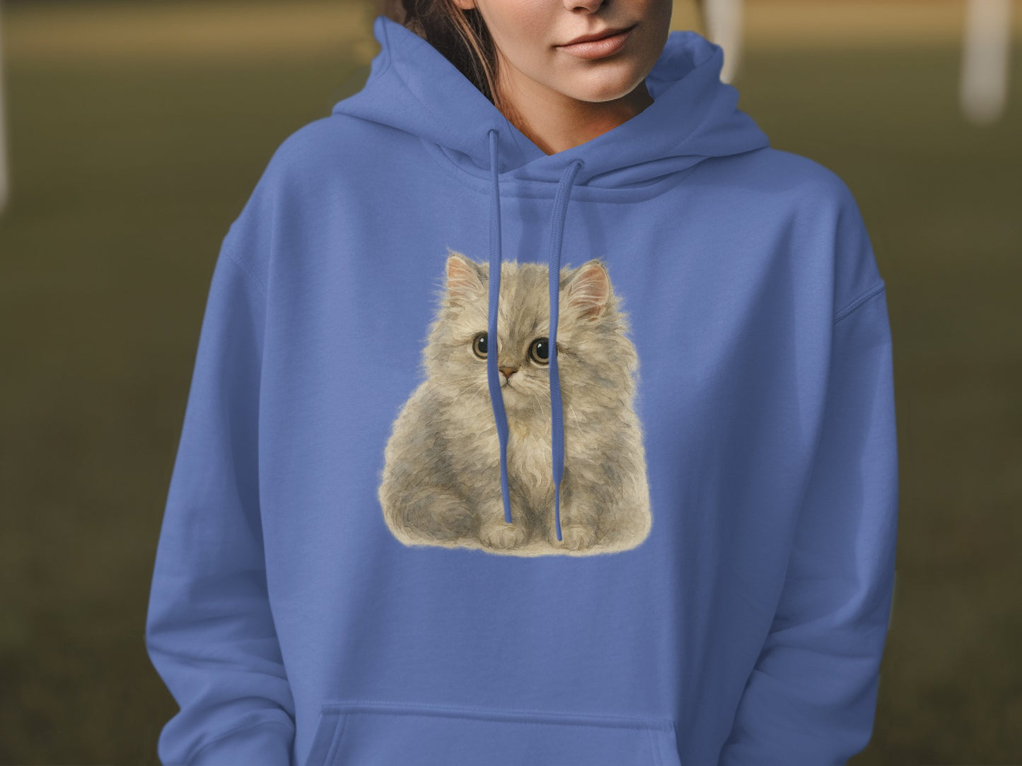 Cute Fluffy Kitten Graphic Women's Hoodie product