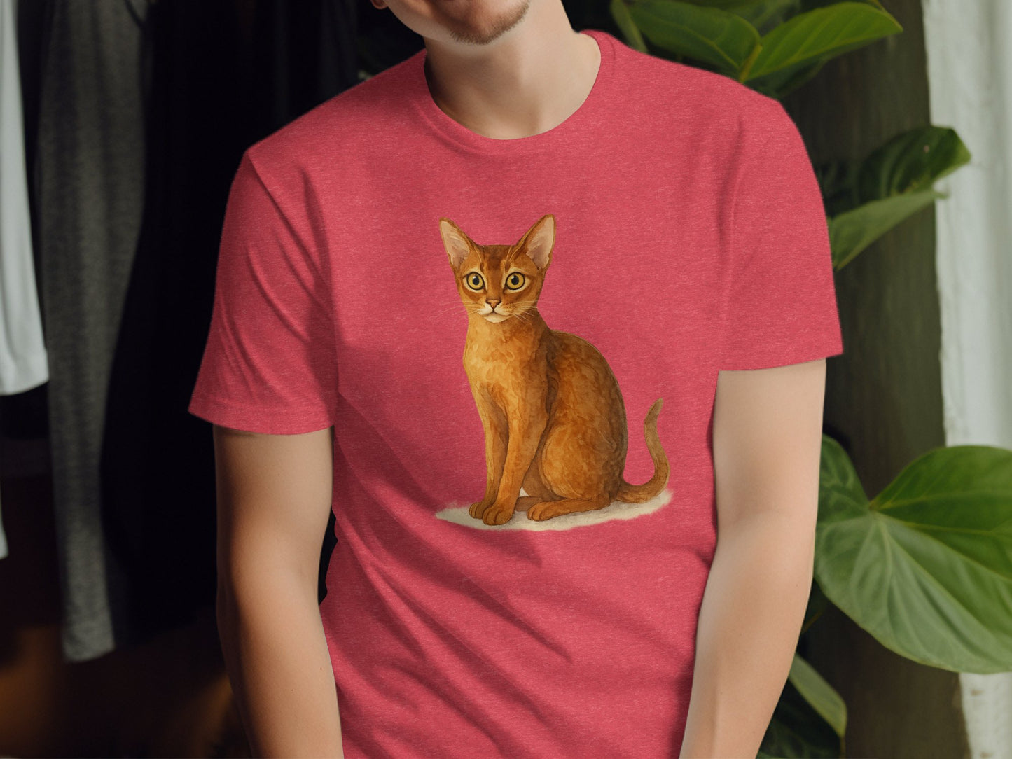 Cute Brown Cat Illustration T-shirt product type