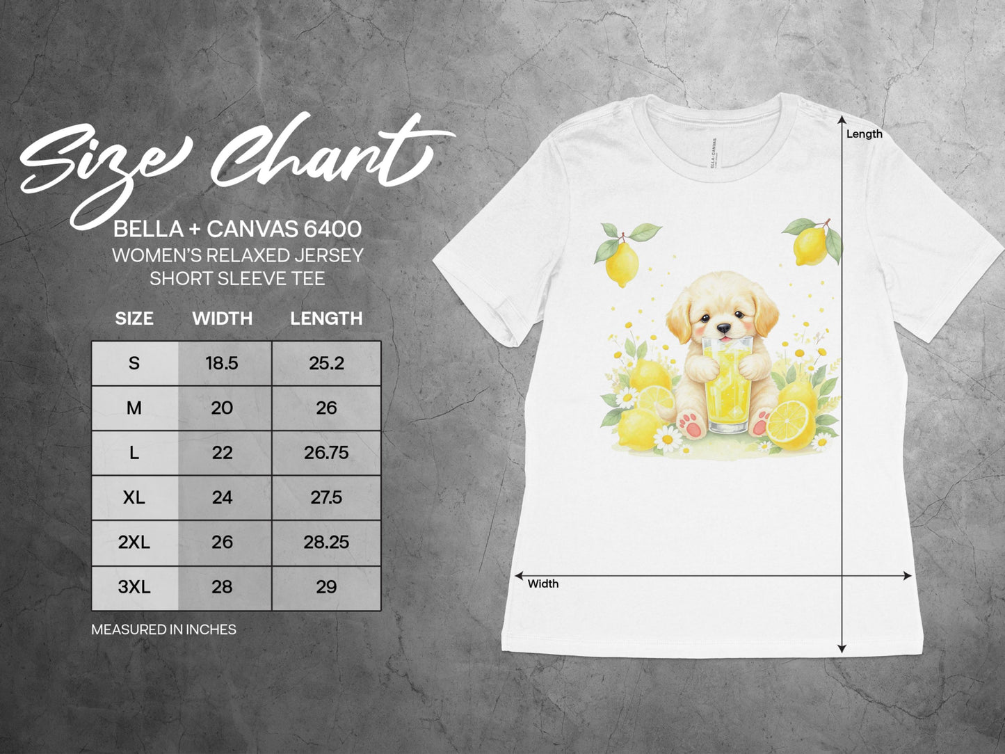 Adorable Lemonade Puppy Graphic Women's Tee product