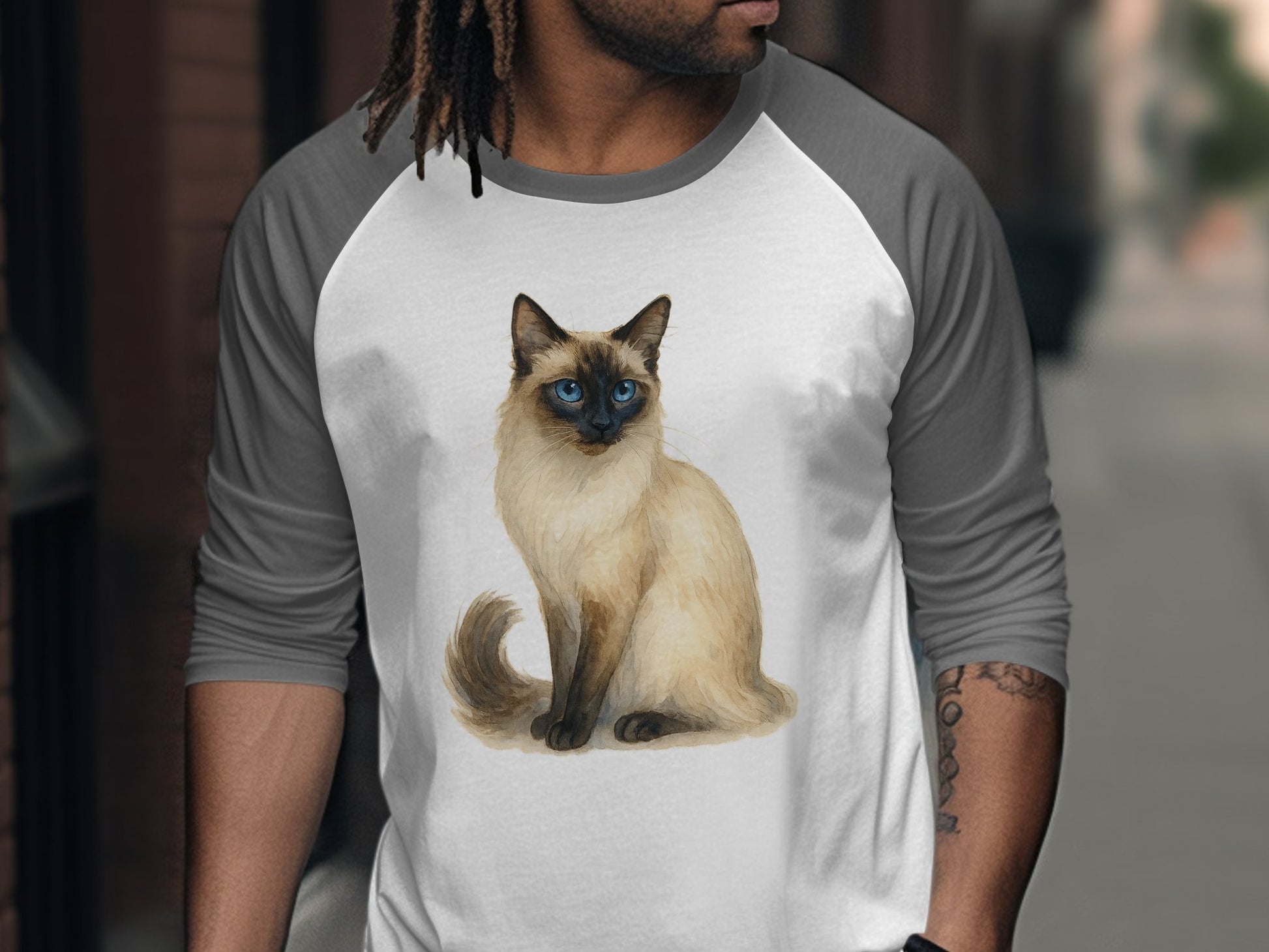 Stylish Casual Shirt with Adorable Cat Print product type