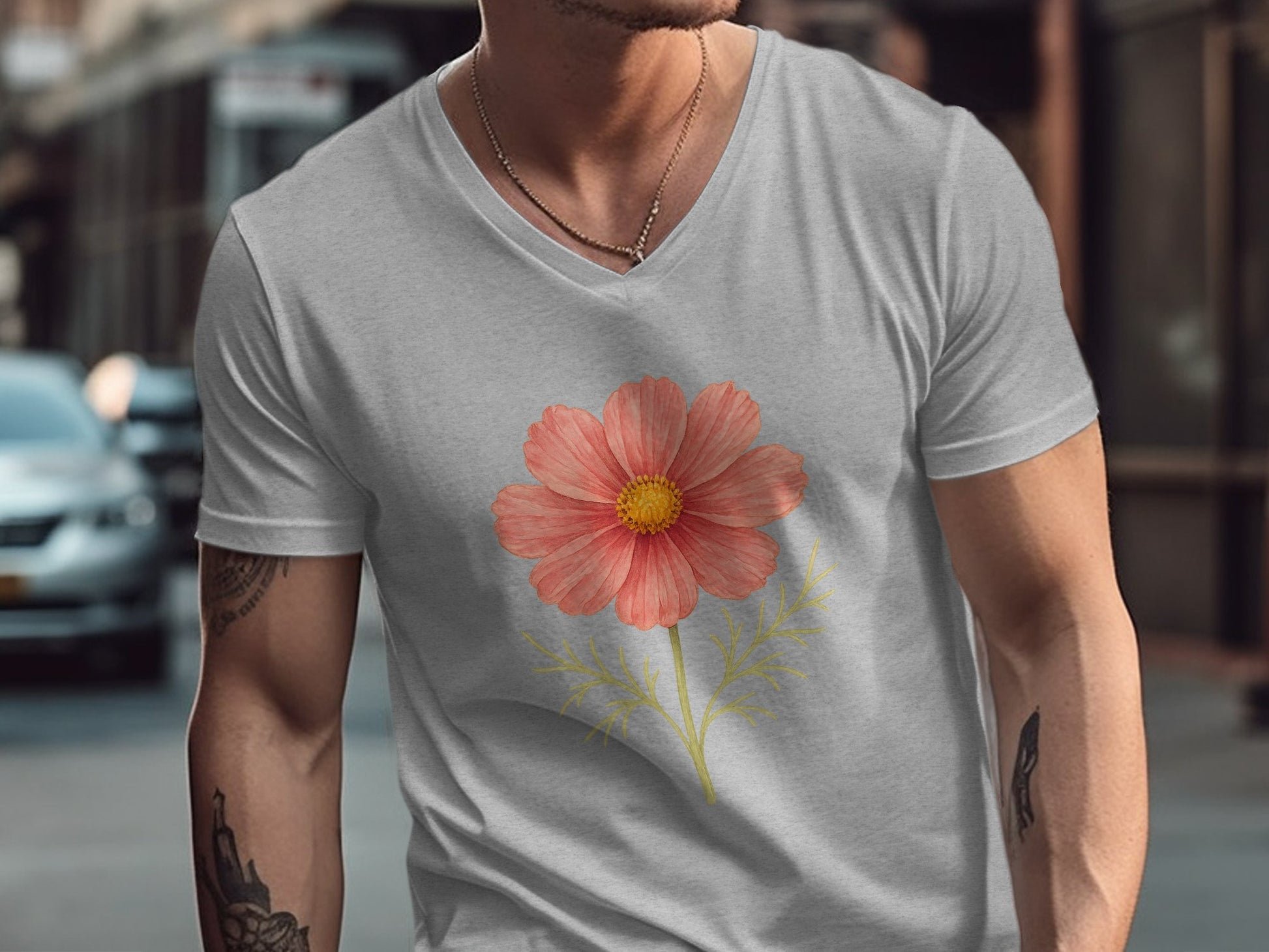 Stylish Floral Printed Tee Shirt Casual Fashion product type