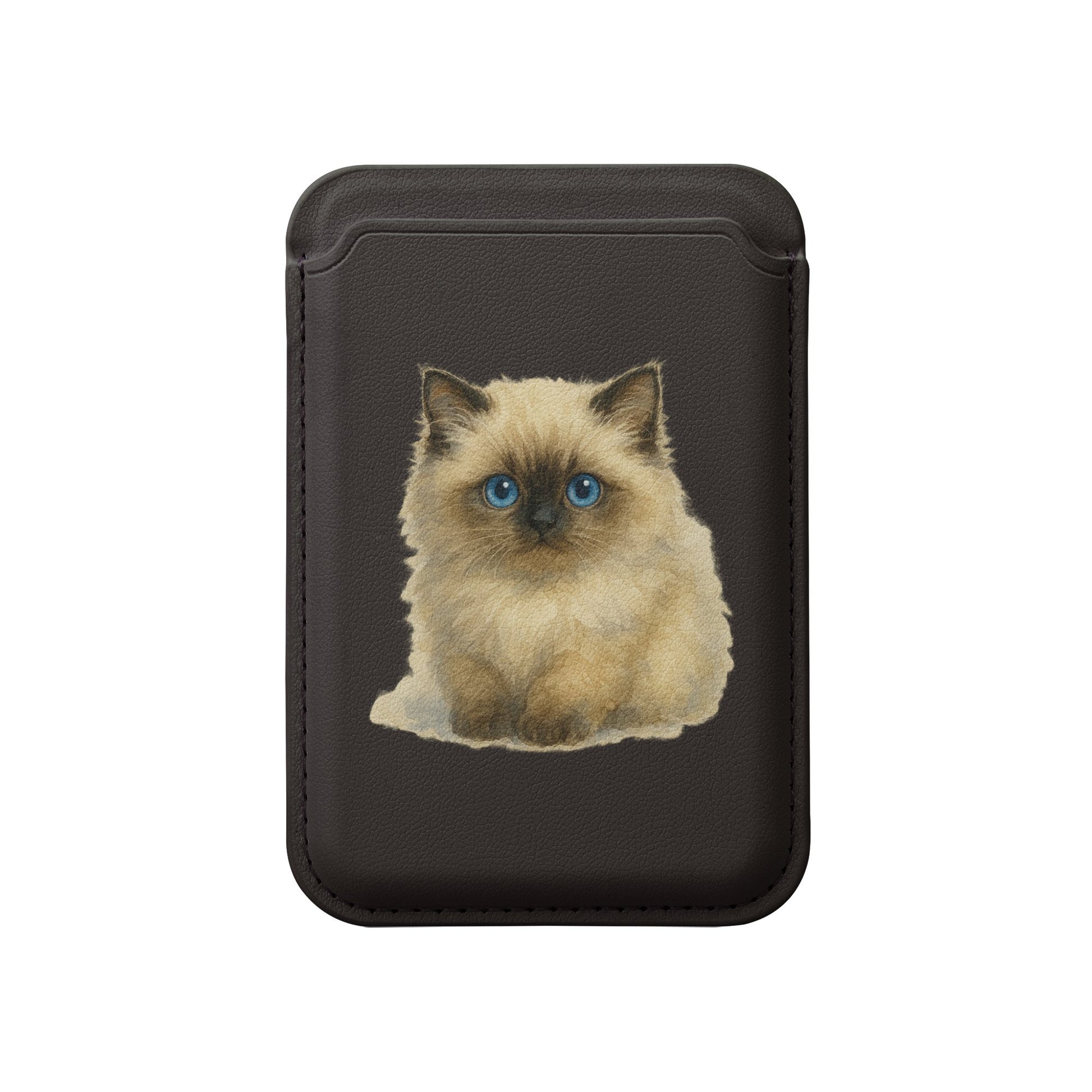 Cute Kitten Print Card Holder Wallet product type