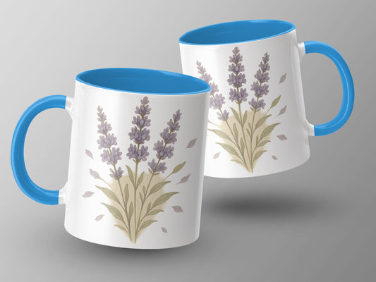 Lavender Themed Ceramic Coffee Mug product