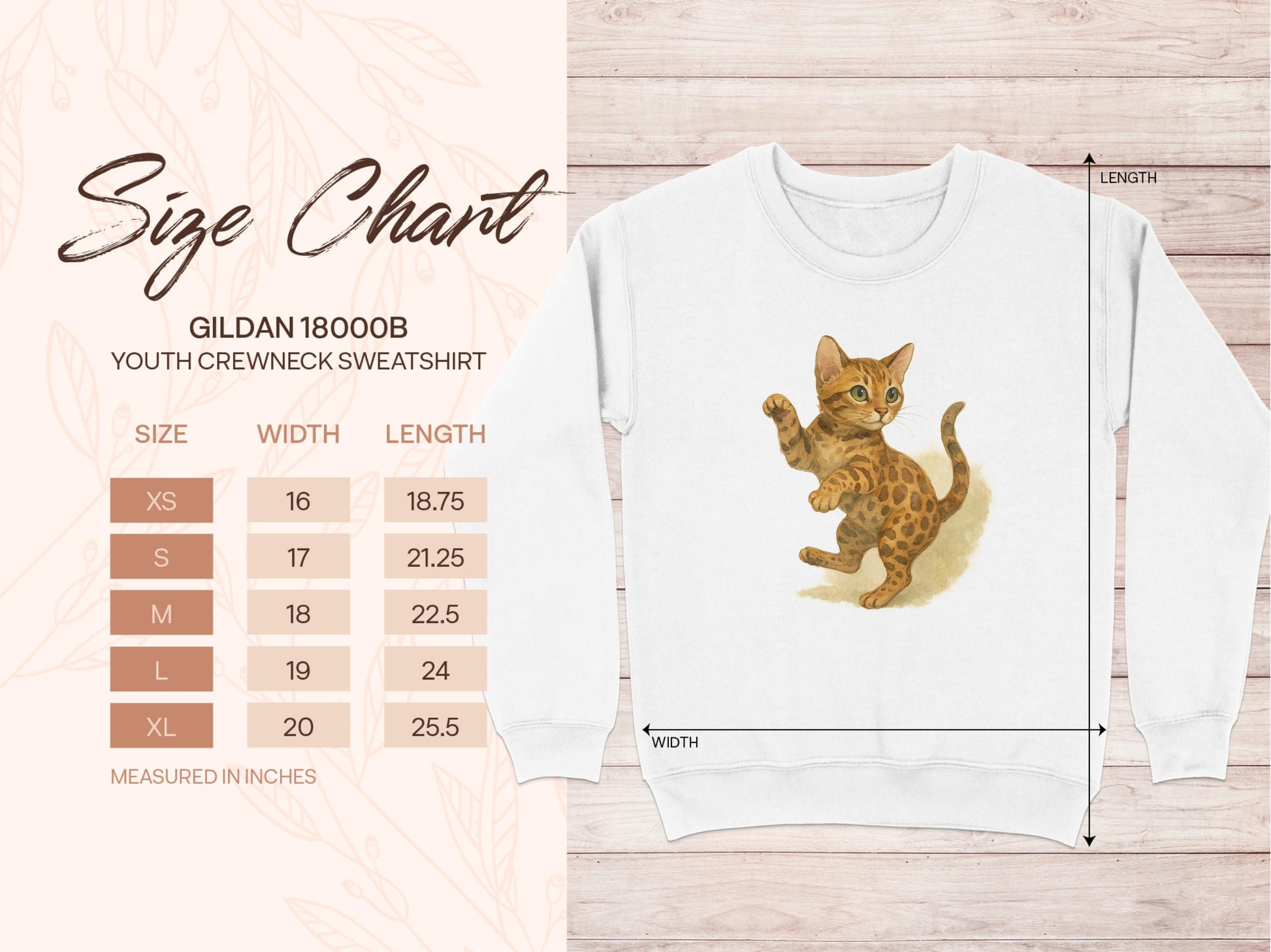 Playful Kitten Graphic Youth Crewneck Sweatshirt product