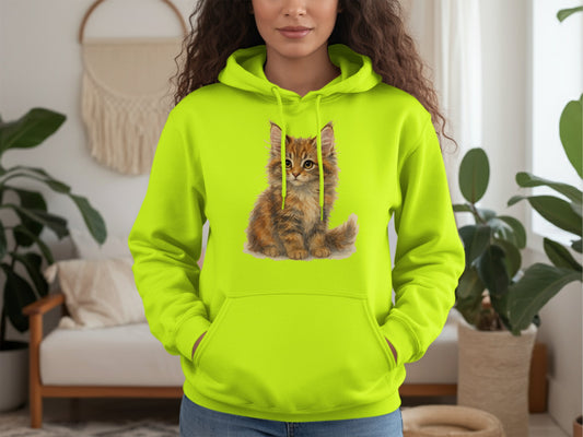Adorable Kitten Printed Hoodie for Cat Lovers product type
