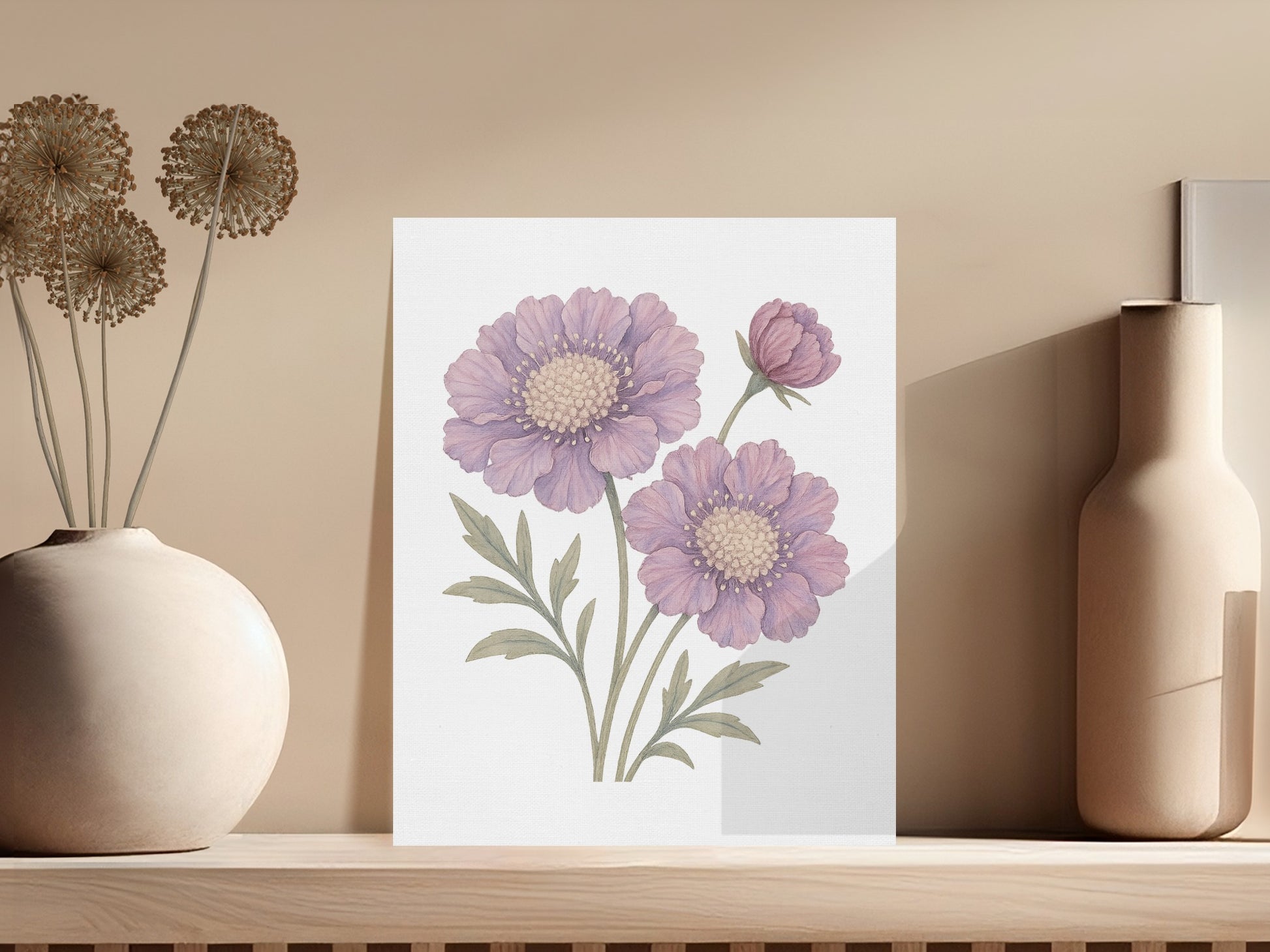 Floral Print with Pink and White Roses Art product