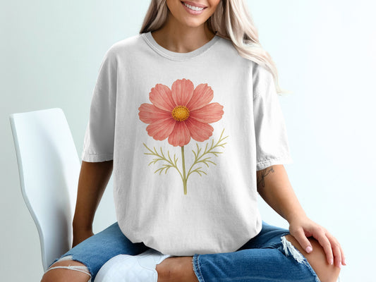 Bright Blooming Flower Graphic Tee Shirt product