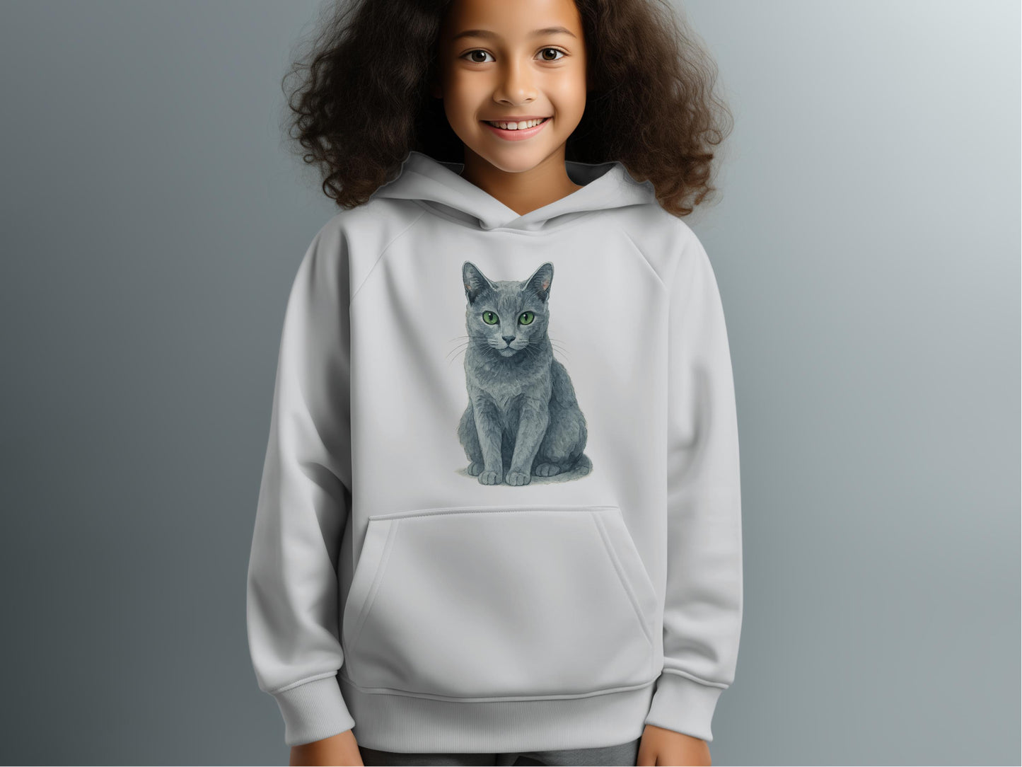 Cute Cat Print Hoodie for Kids Stylish Hoodie Product
