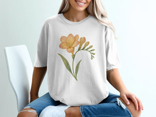 Beautiful Yellow Flower Graphic Design Shirt product type