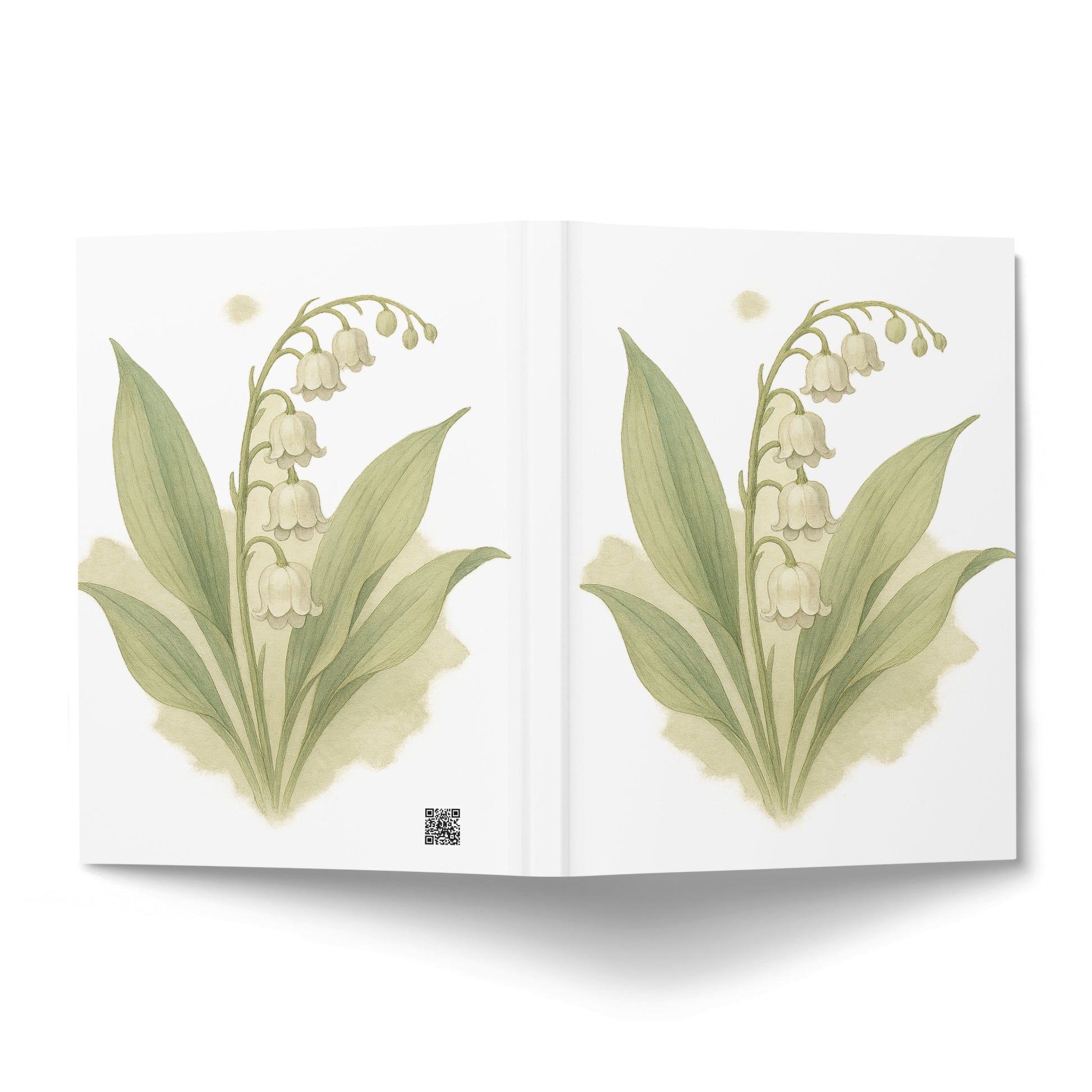 Lily of the Valley Design Hardcover Journal product type
