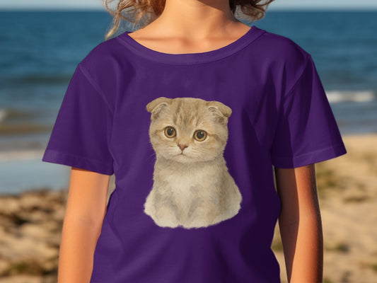 Cute Kitten Graphic Design Kids T-Shirt product type