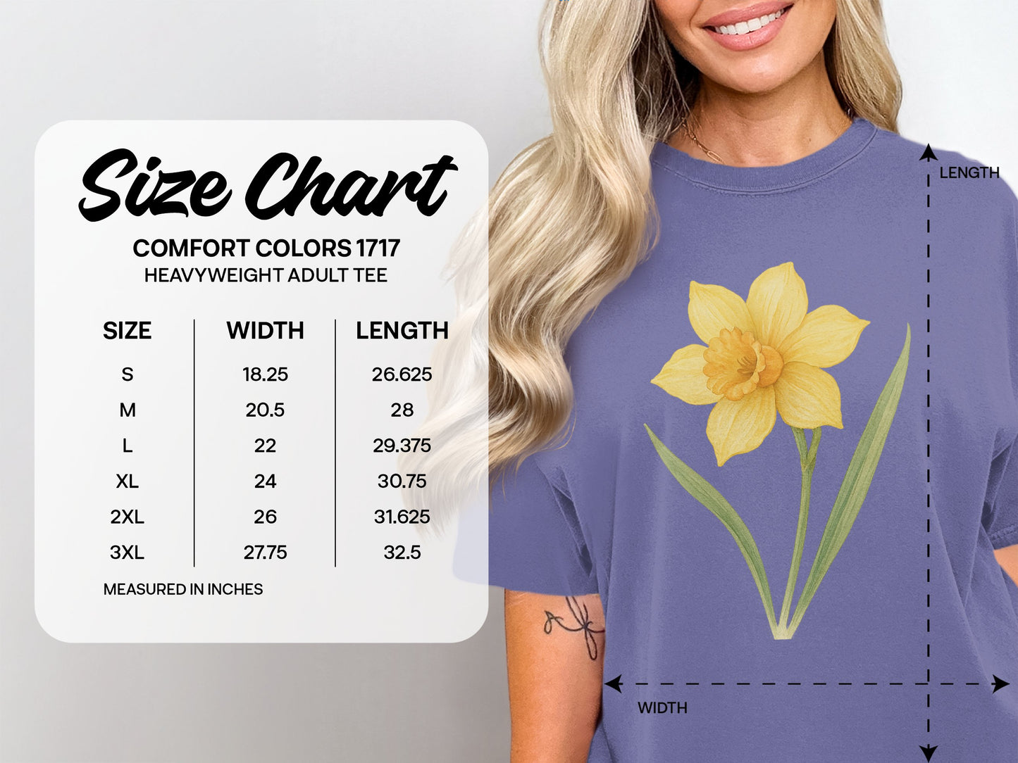 Beautiful Floral Graphic Comfort Colors Adult Tee product