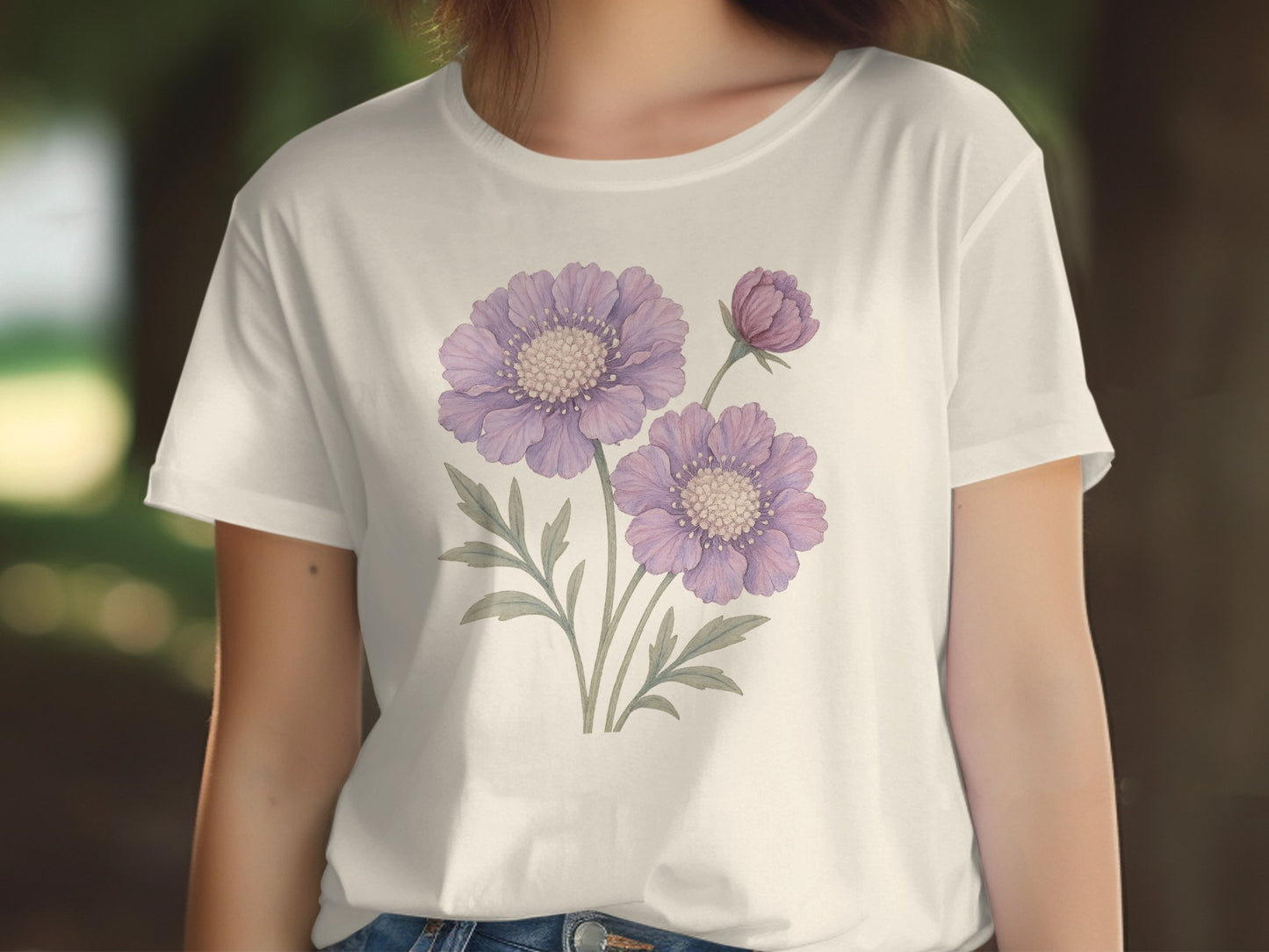 Beautiful Purple Floral Design T-Shirt product type