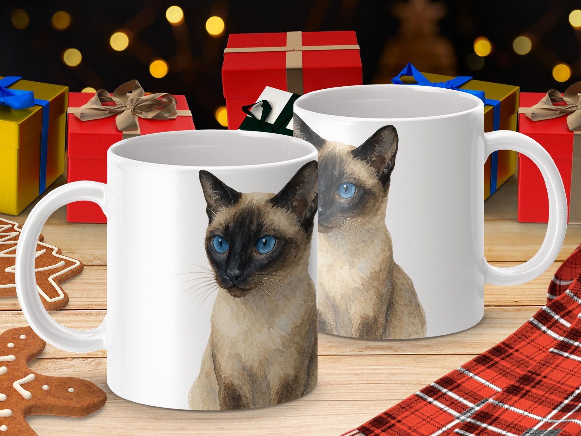 Siamese Cat Design Ceramic Coffee Mug product