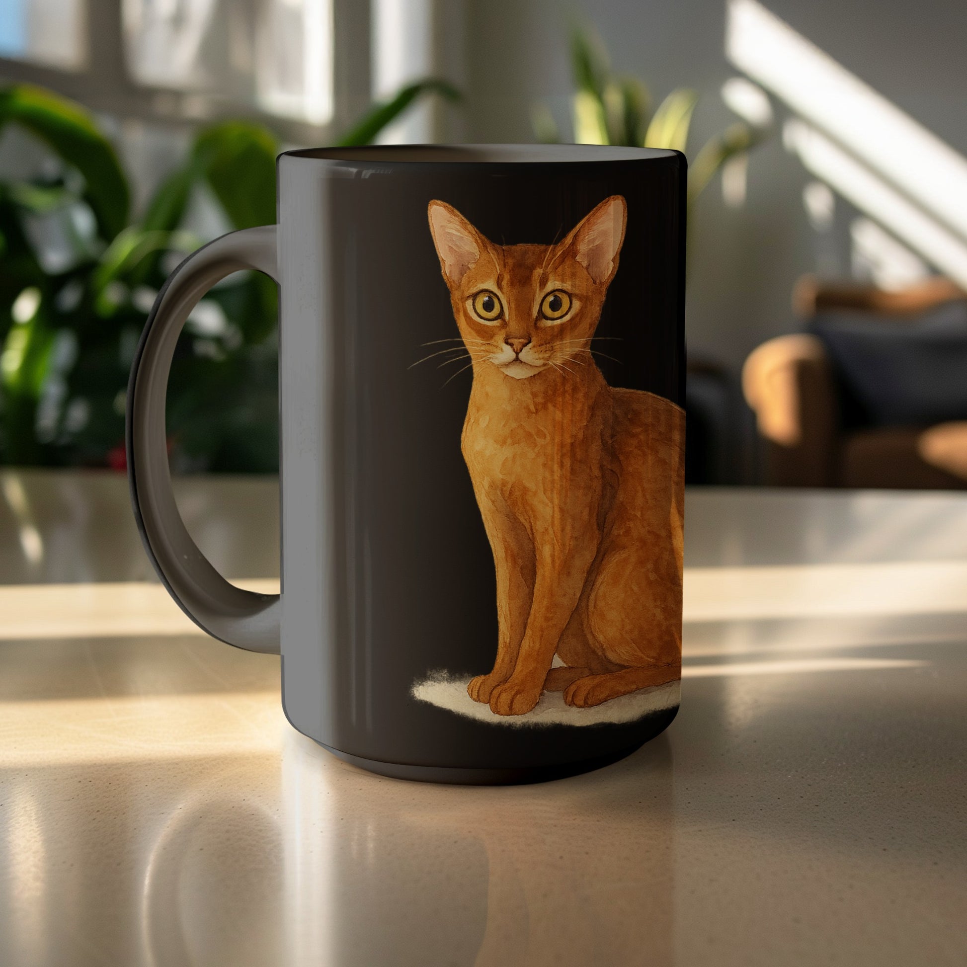 Cute Cat Illustration Coffee Mug Product