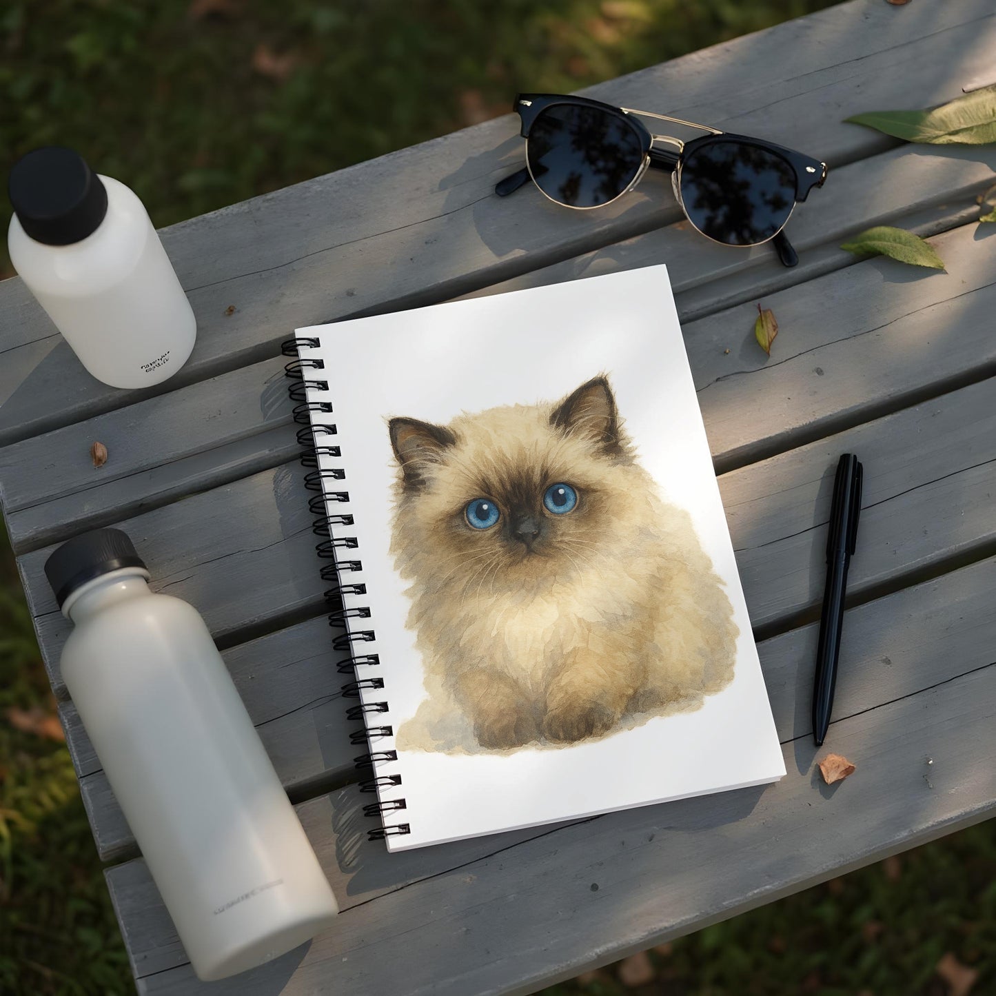 Adorable Blue Eyed Kitten Notebook Cute Animal product