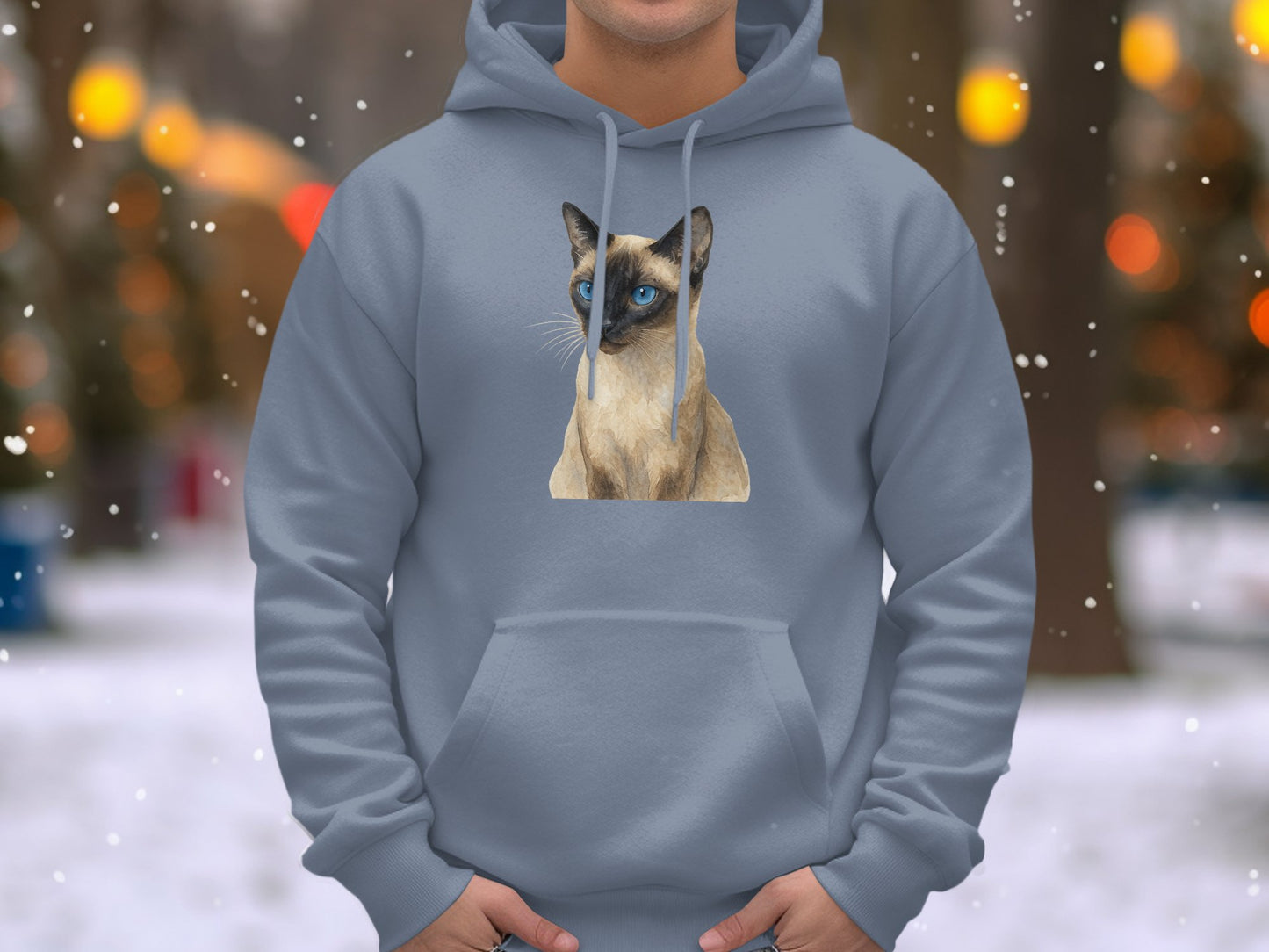 Cozy Cat Design on Classic Hoodie Product