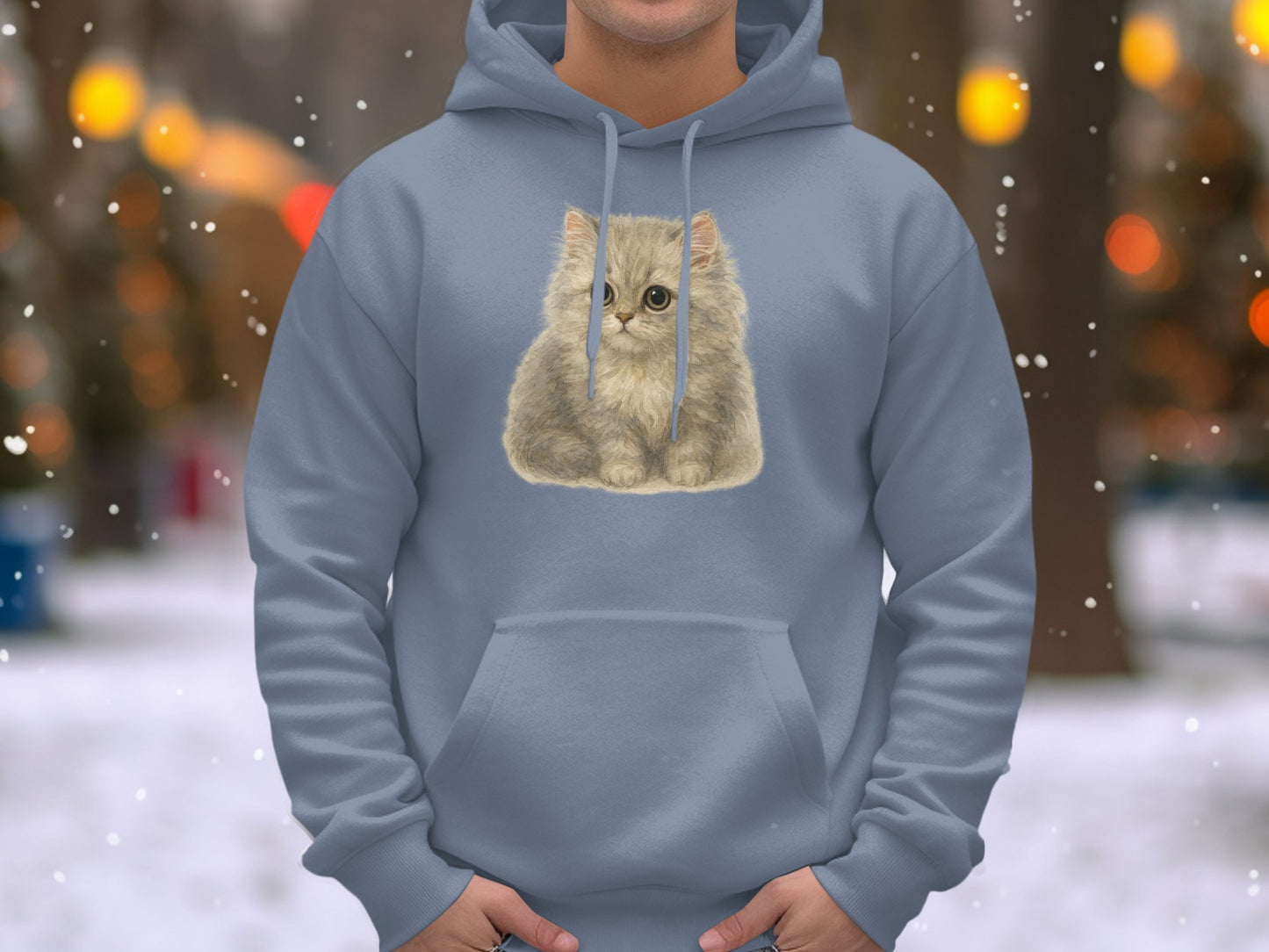 Adorable Kitten Design Cozy Unisex Hoodie product type