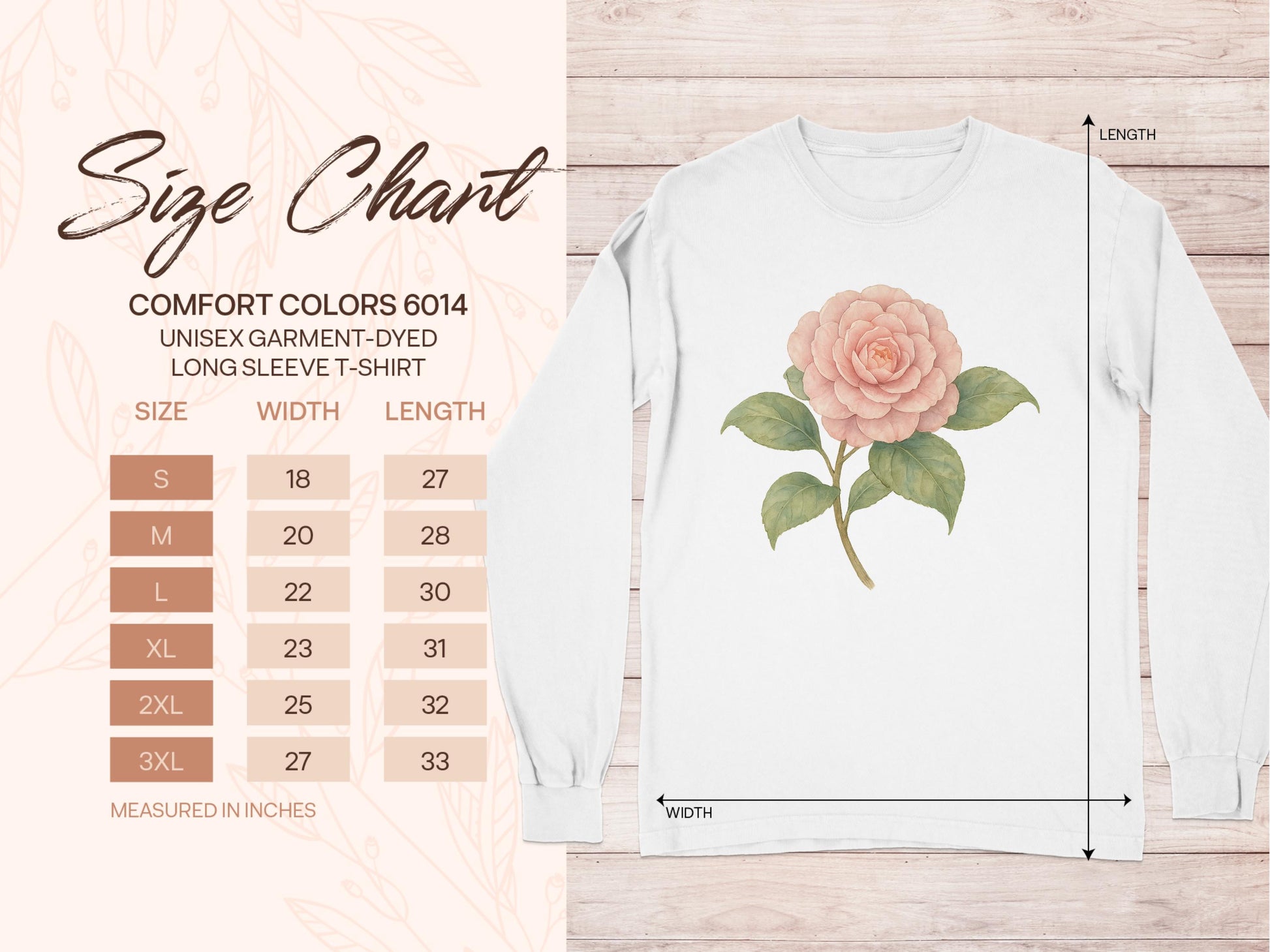 Elegant Bloom Printed Long Sleeve T-Shirt product type