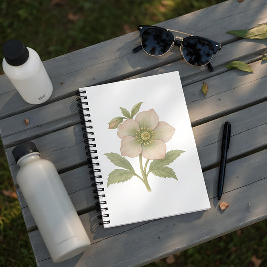 Floral Design Spiral Bound Notebook Fall Product