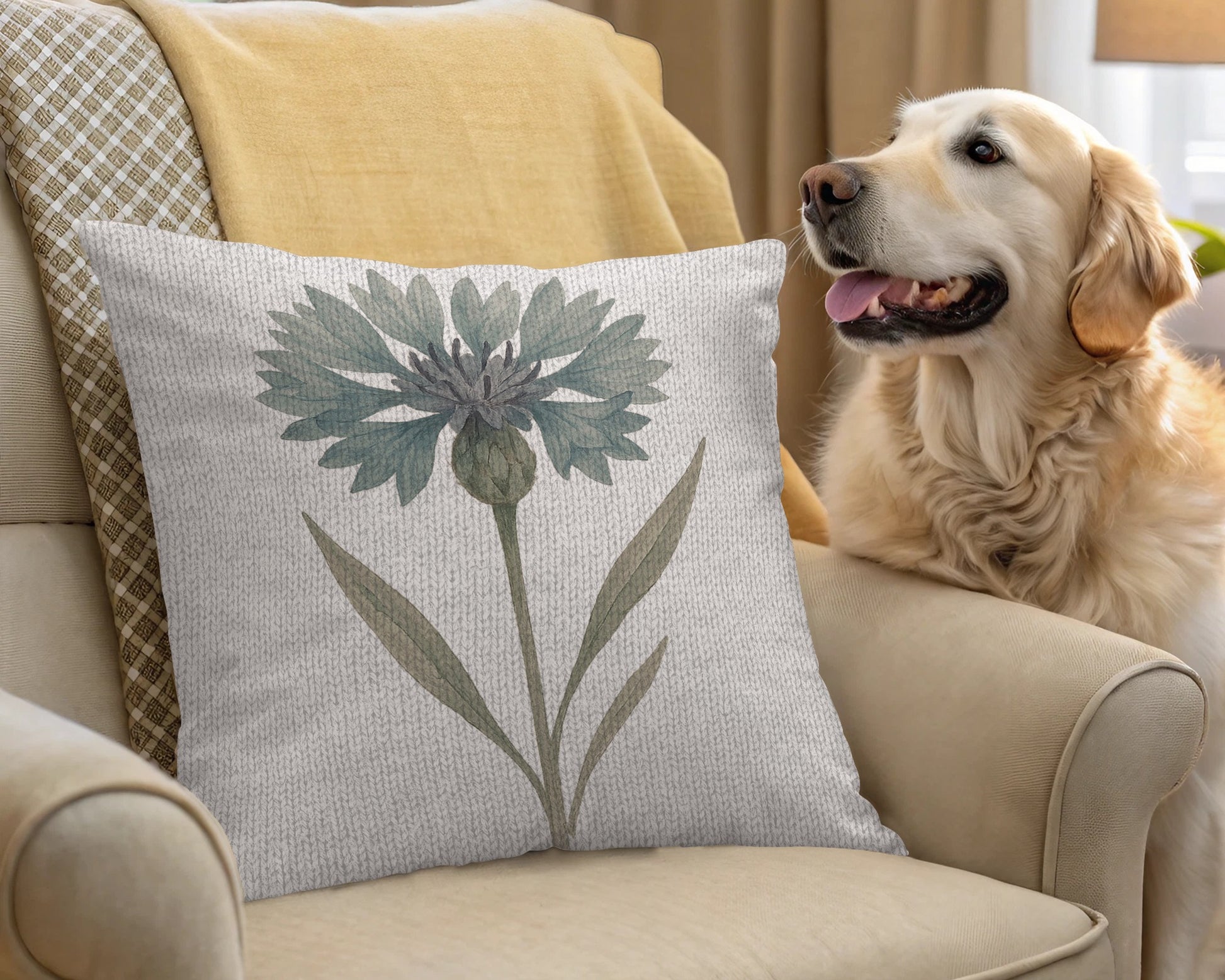 Floral Artwork Decorative Throw Pillow product type