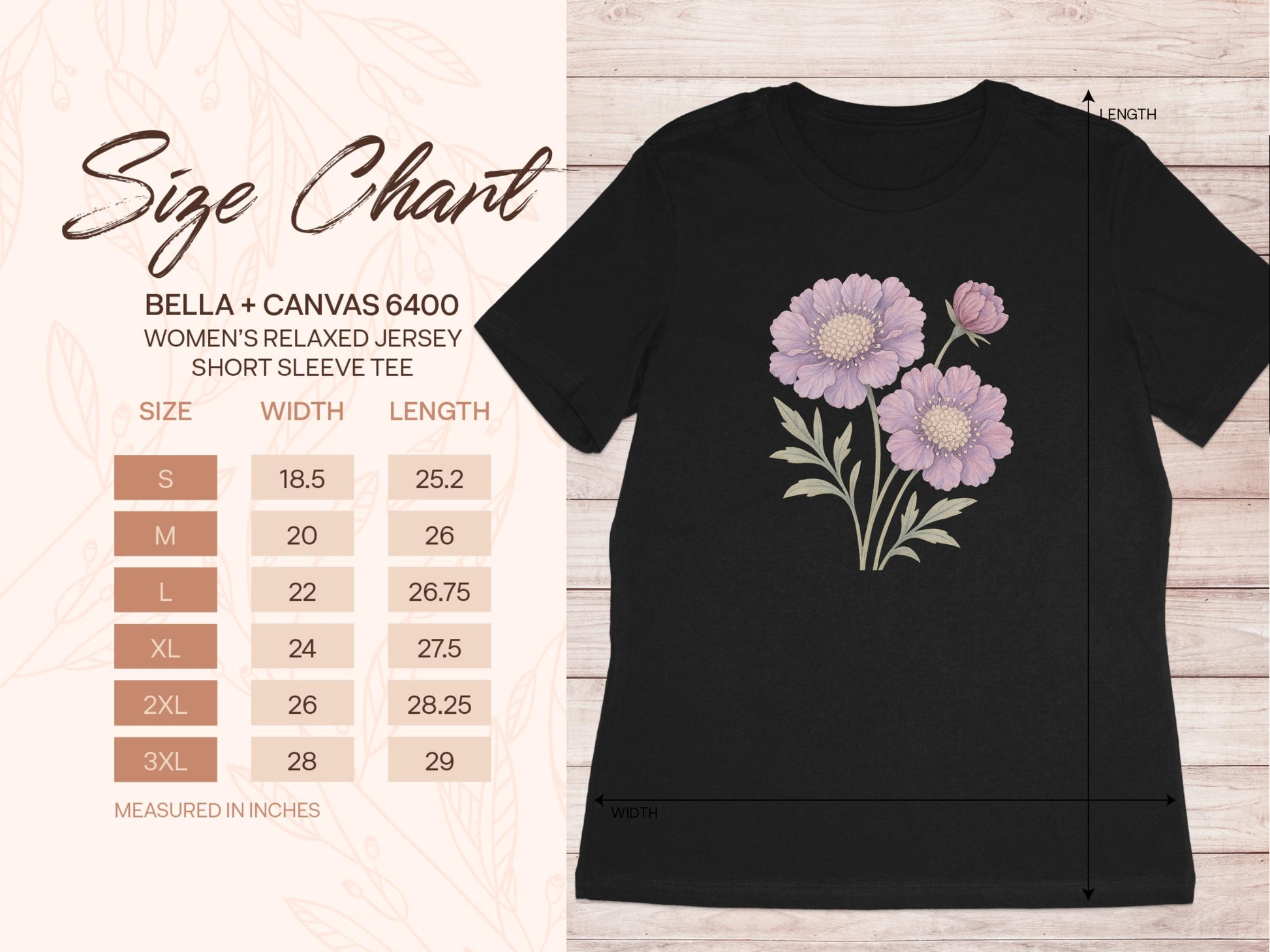 Women's Black T-Shirt with Pink Flower Design product