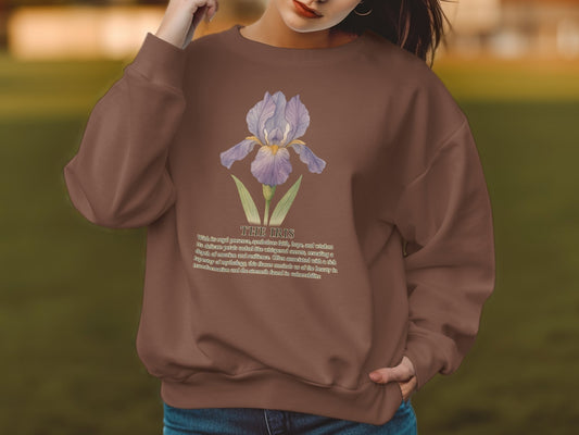 Cozy Stylish Sweatshirt Featuring Iris Flower product