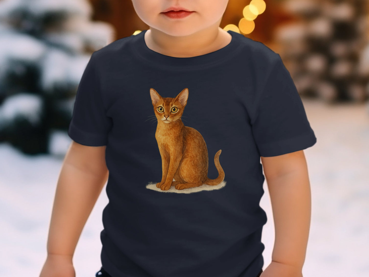 Cute Kid's T-Shirt with Cat Illustration product
