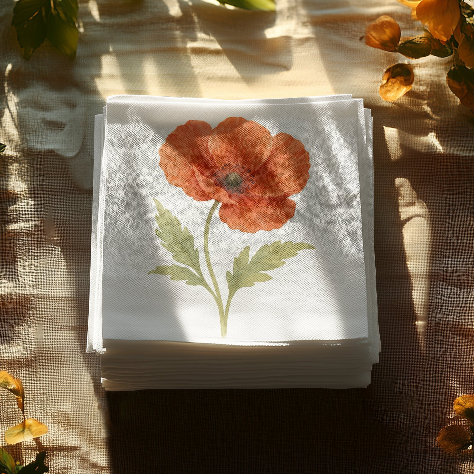 Beautiful Floral Design Paper Napkins Product