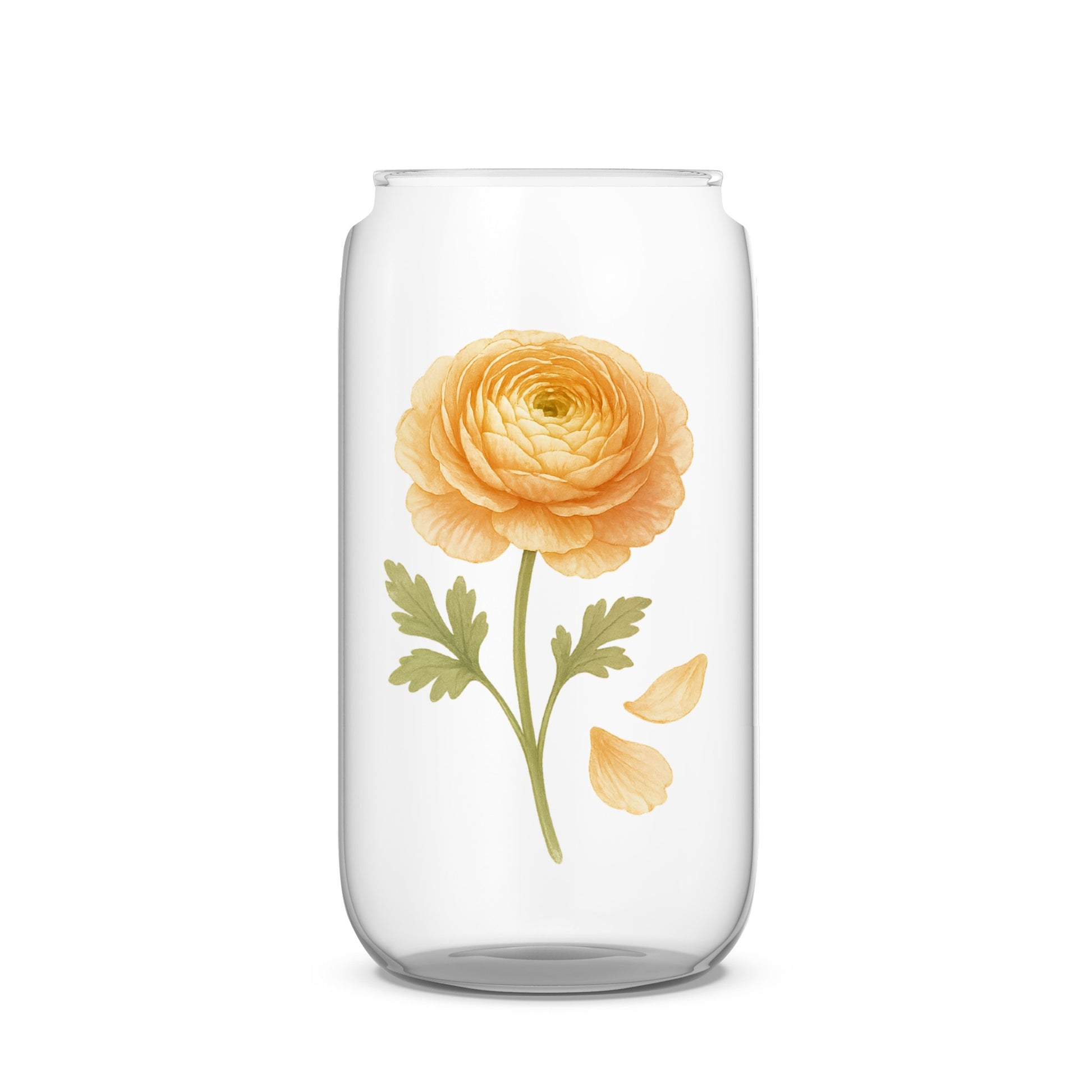 Elegant Floral Design Clear Glass Vase Product Type