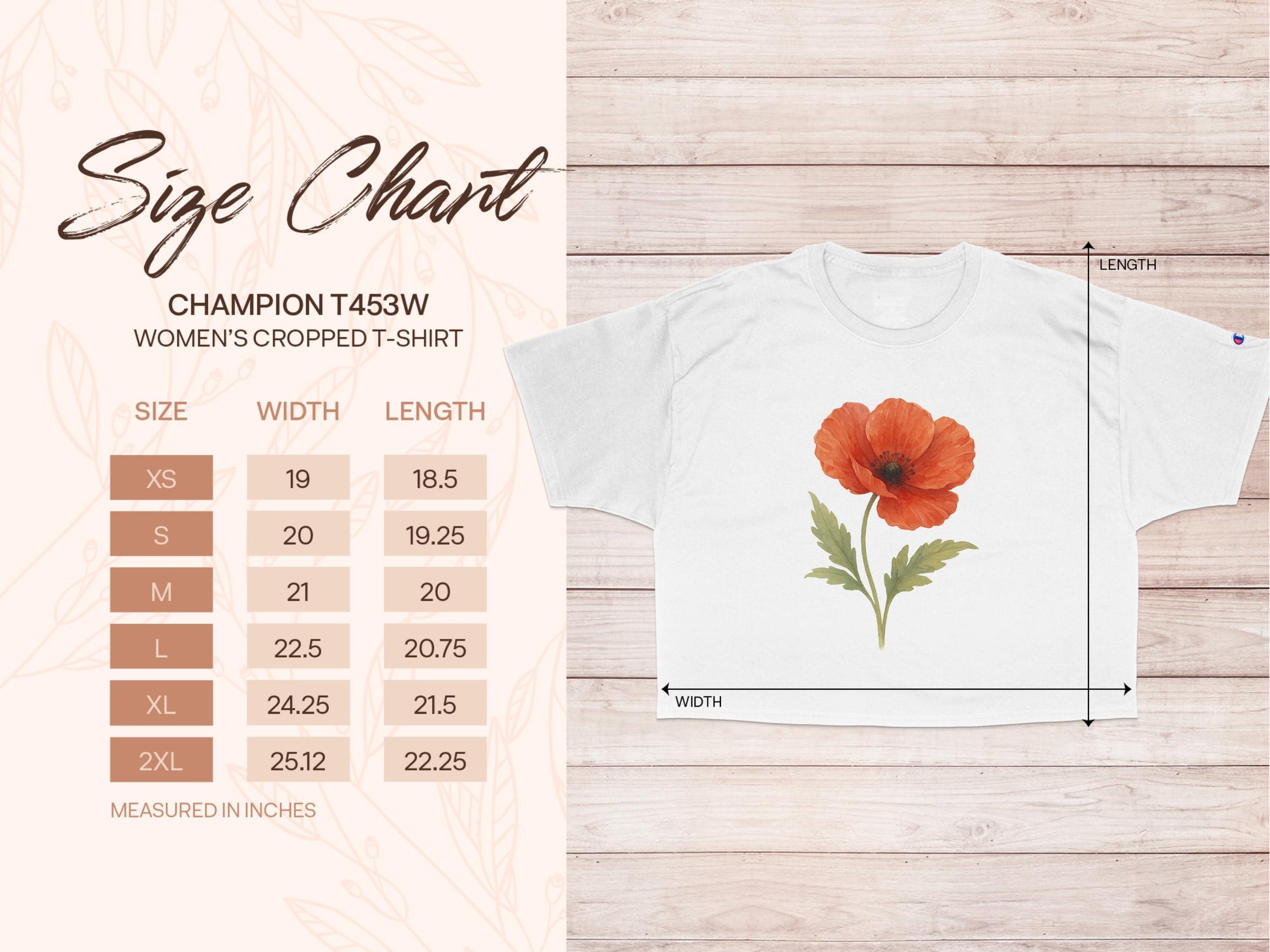 Floral Graphic Women's Cropped T-Shirt Casual product type