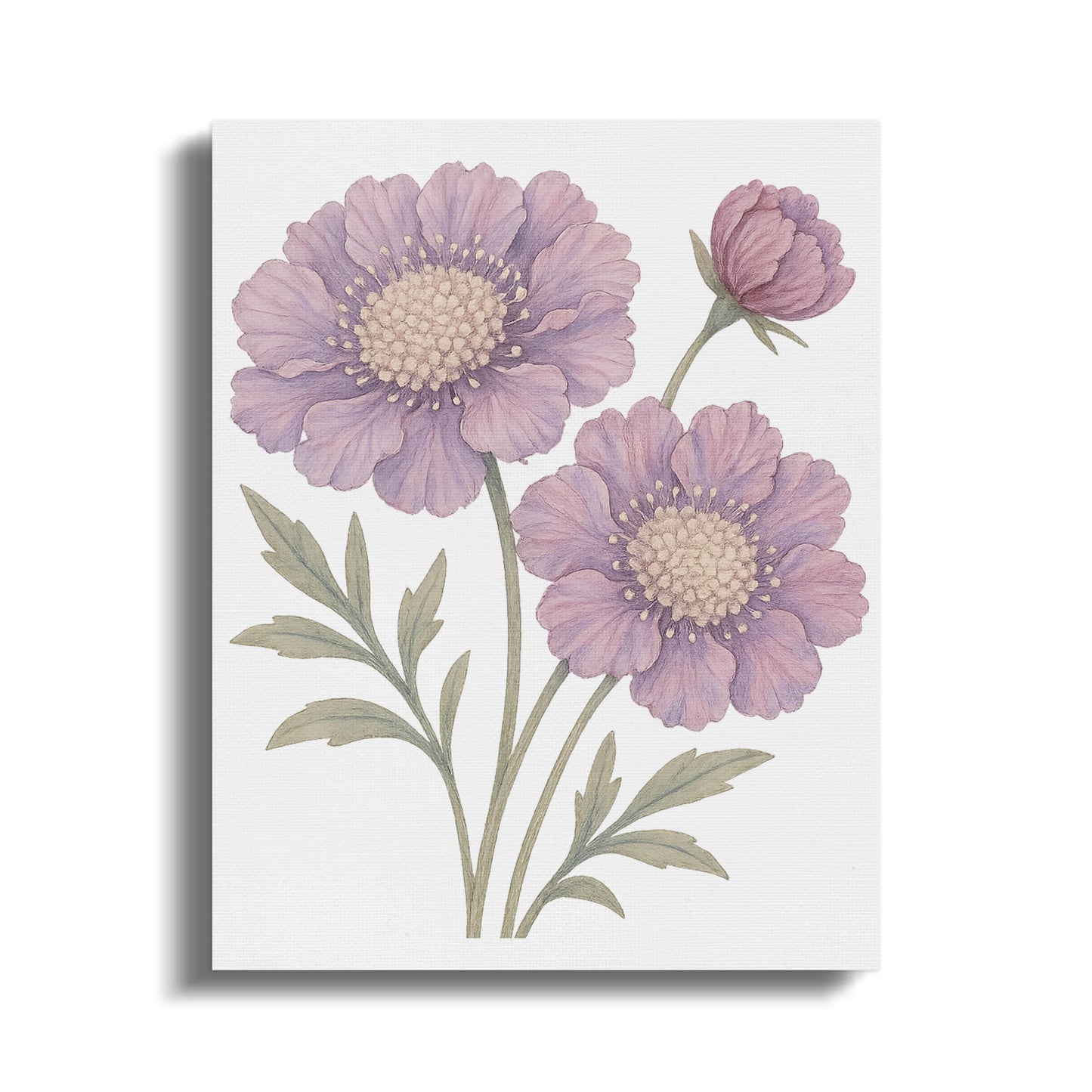 Beautiful Purple Floral Art Canvas product