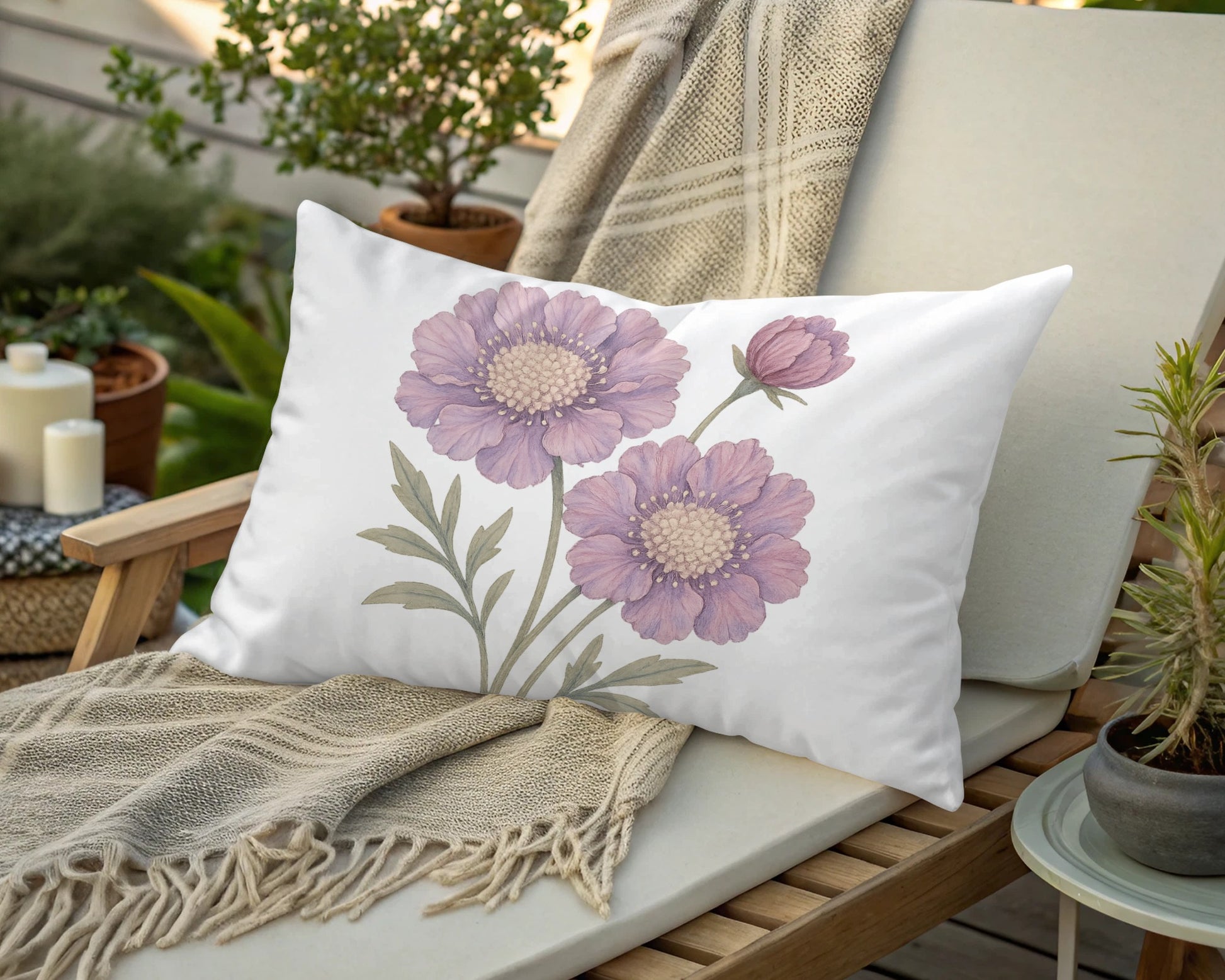 Decorative Pillow with Elegant Floral Design product