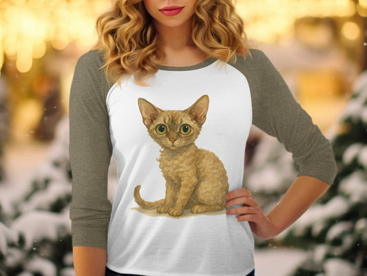 Cute Illustrated Kitten Long-Sleeve Top product type