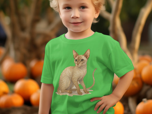 Adorable Child Shirt with Cute Cat Design product type