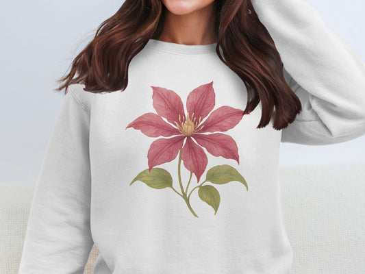 Vintage Flower Illustration Cozy Sweatshirt product