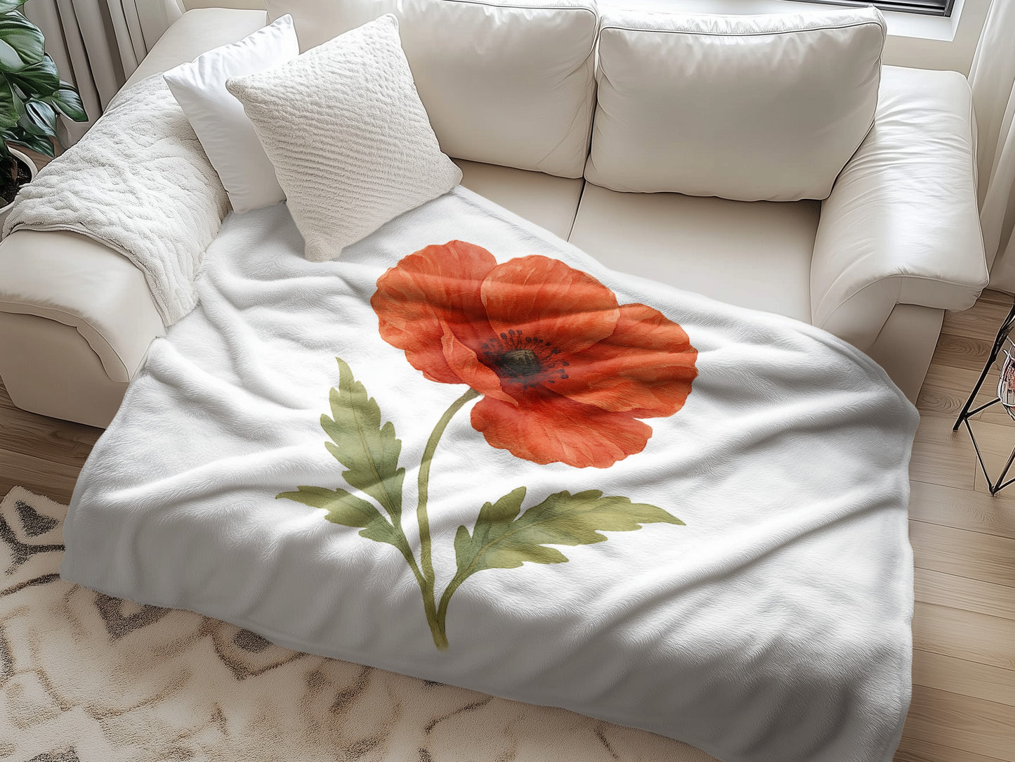 Beautiful Floral Design Cozy Blanket product