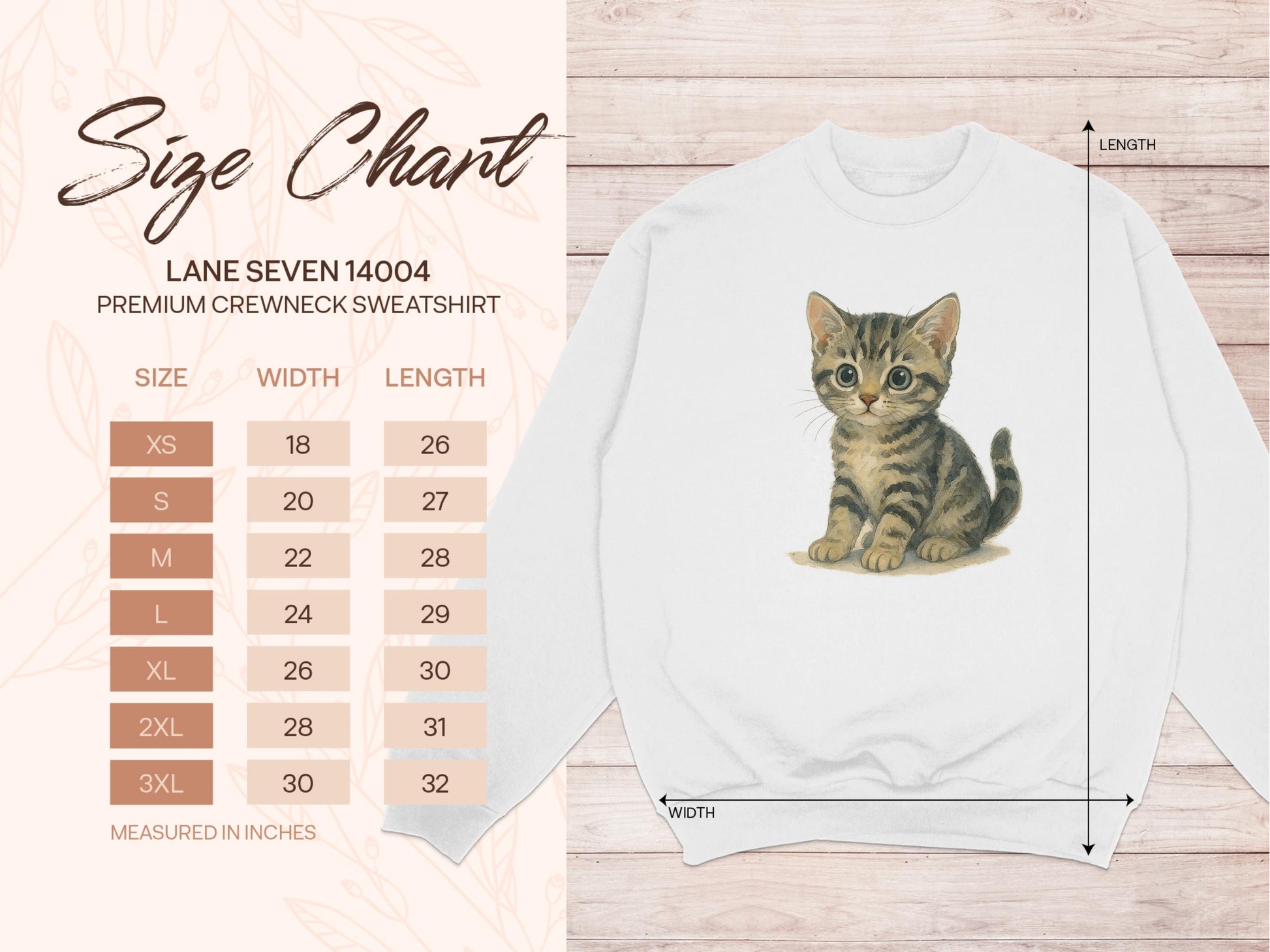 Cute Kitten Illustration Premium Crewneck Sweatshirt product