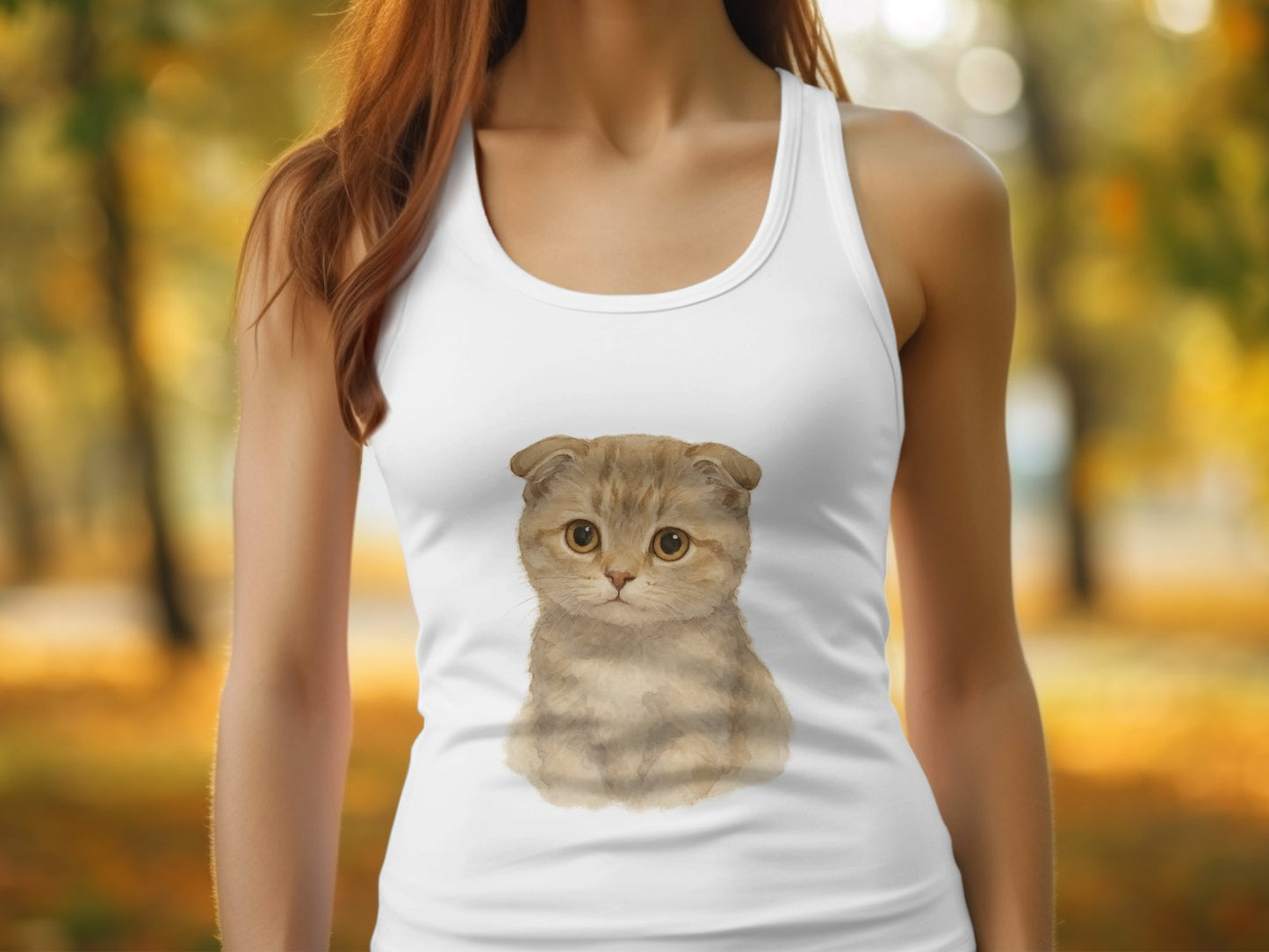 Cute Kitten Graphic Tank Top cat print product