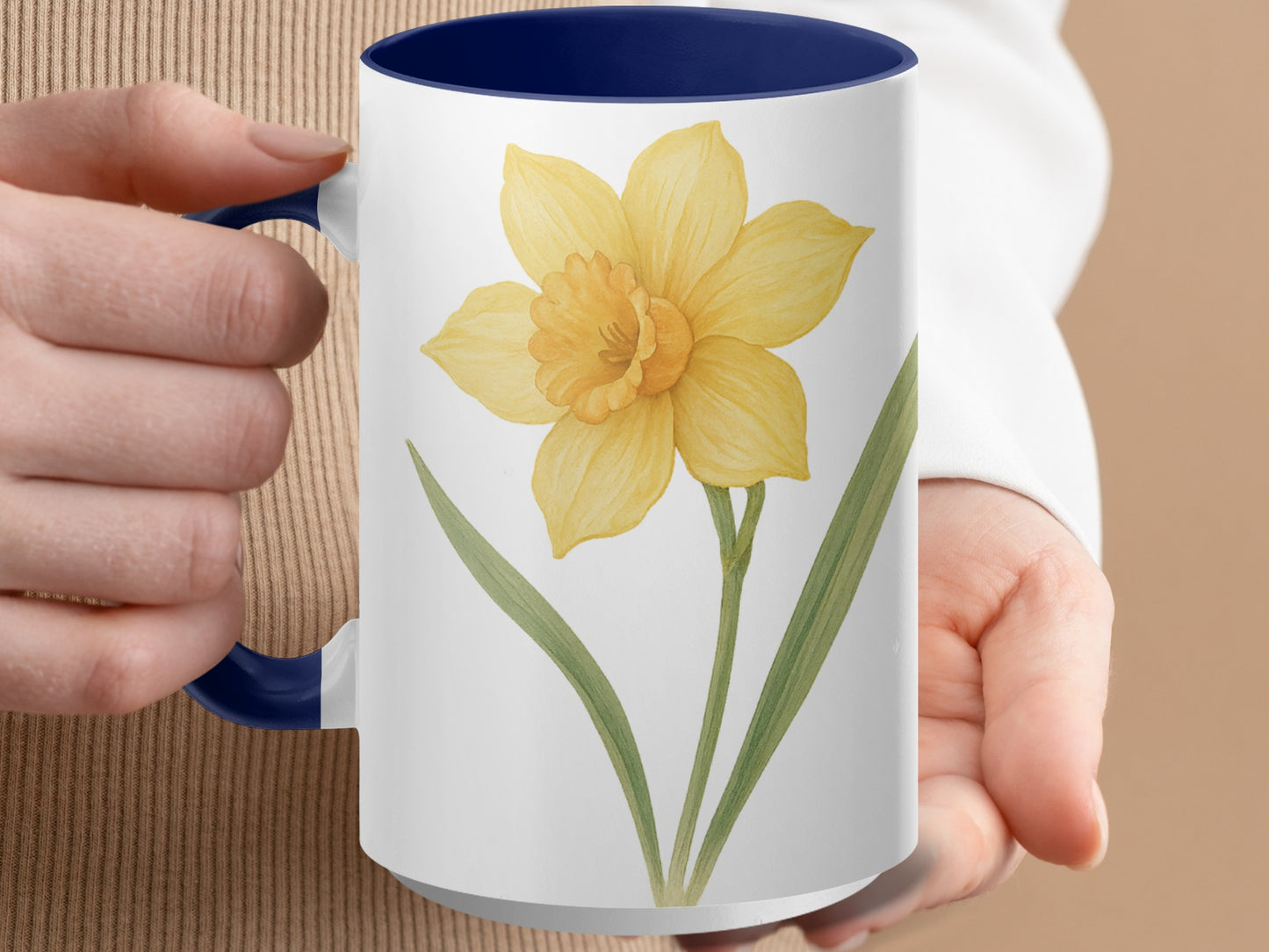Beautiful Daffodil Design on Ceramic Coffee Mug product type